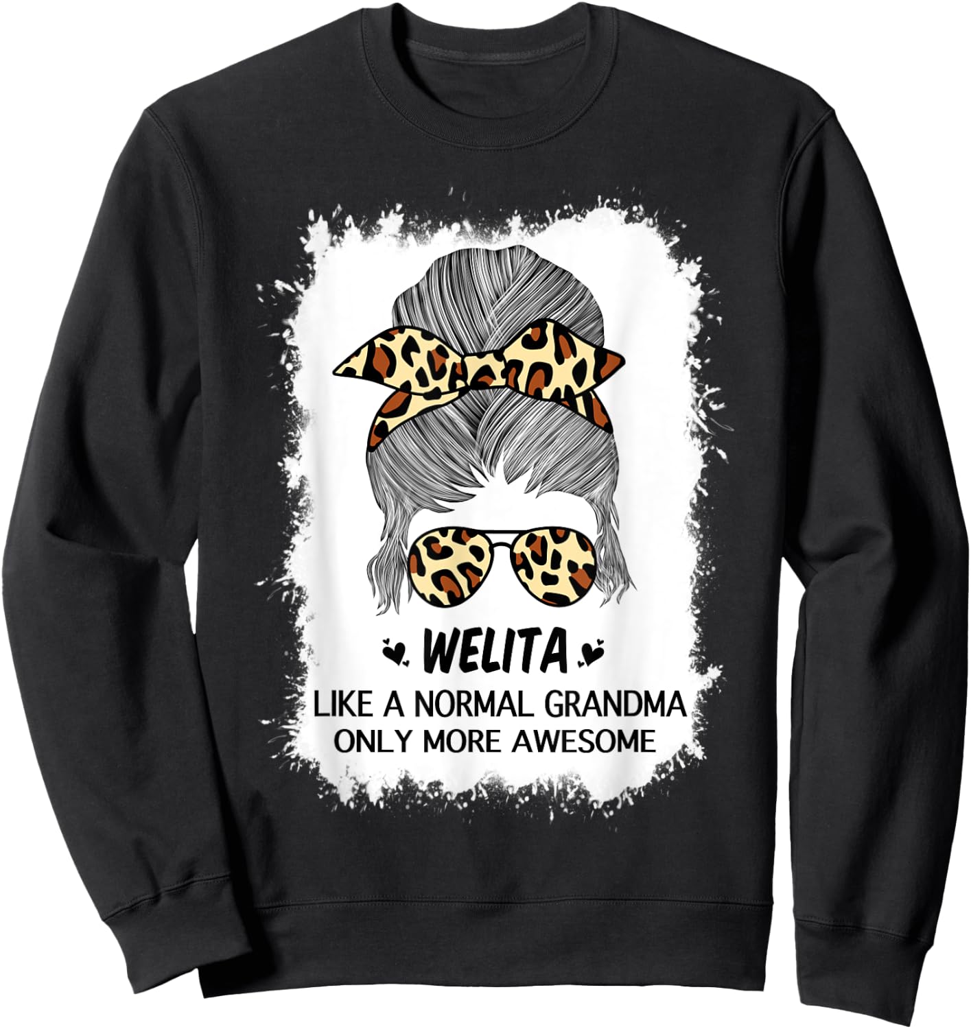 Welita Like A Normal Grandma Only More Awesome Mothers Day Sweatshirt - Sweatshirt | Black