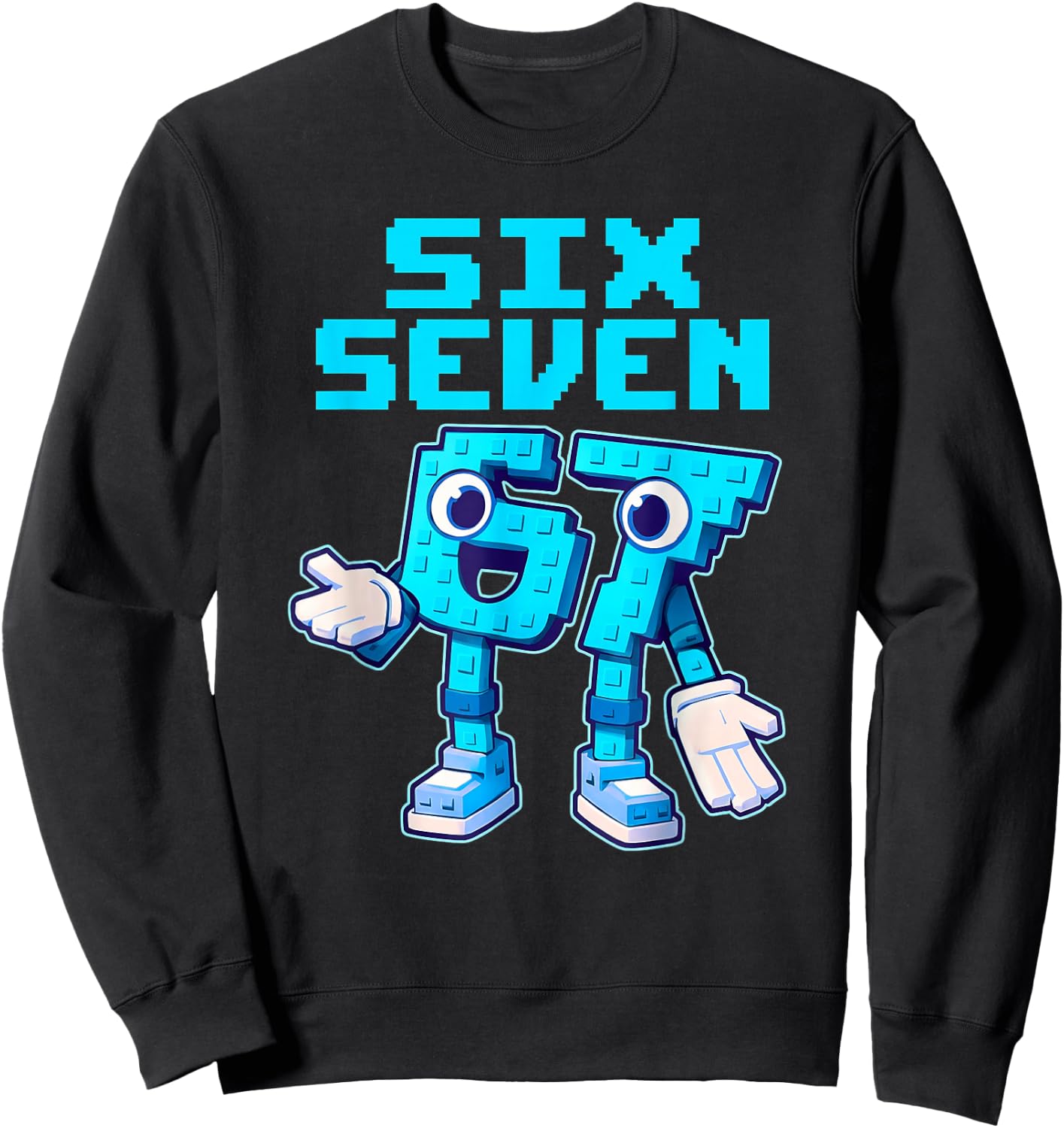 Kinder Meme 67 Six Seven 6 7 Sweatshirt - Sweatshirt | Black
