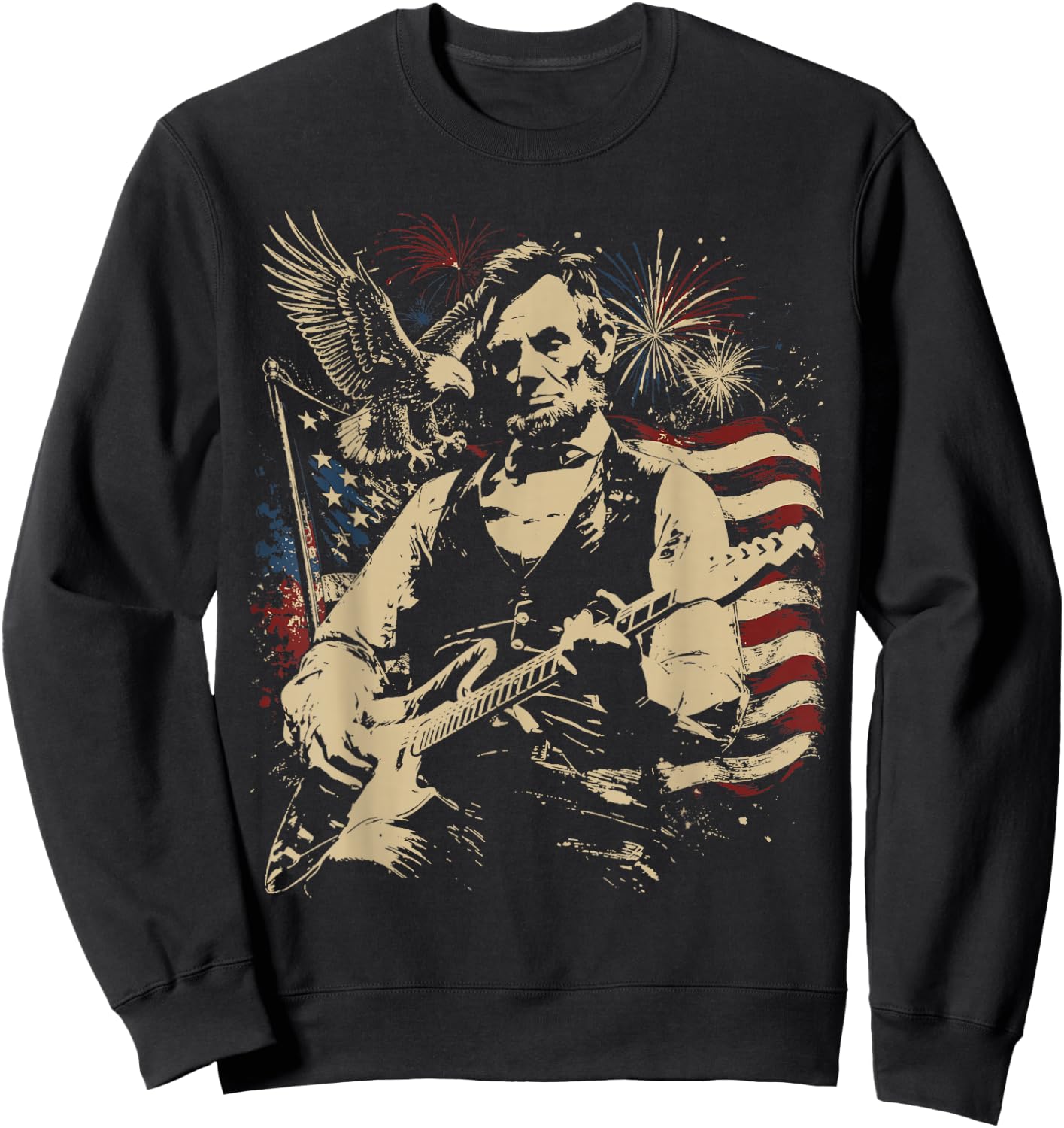 250 Anniversary USA 4th of July Patriotic Men 250 American Sweatshirt - Sweatshirt | Black