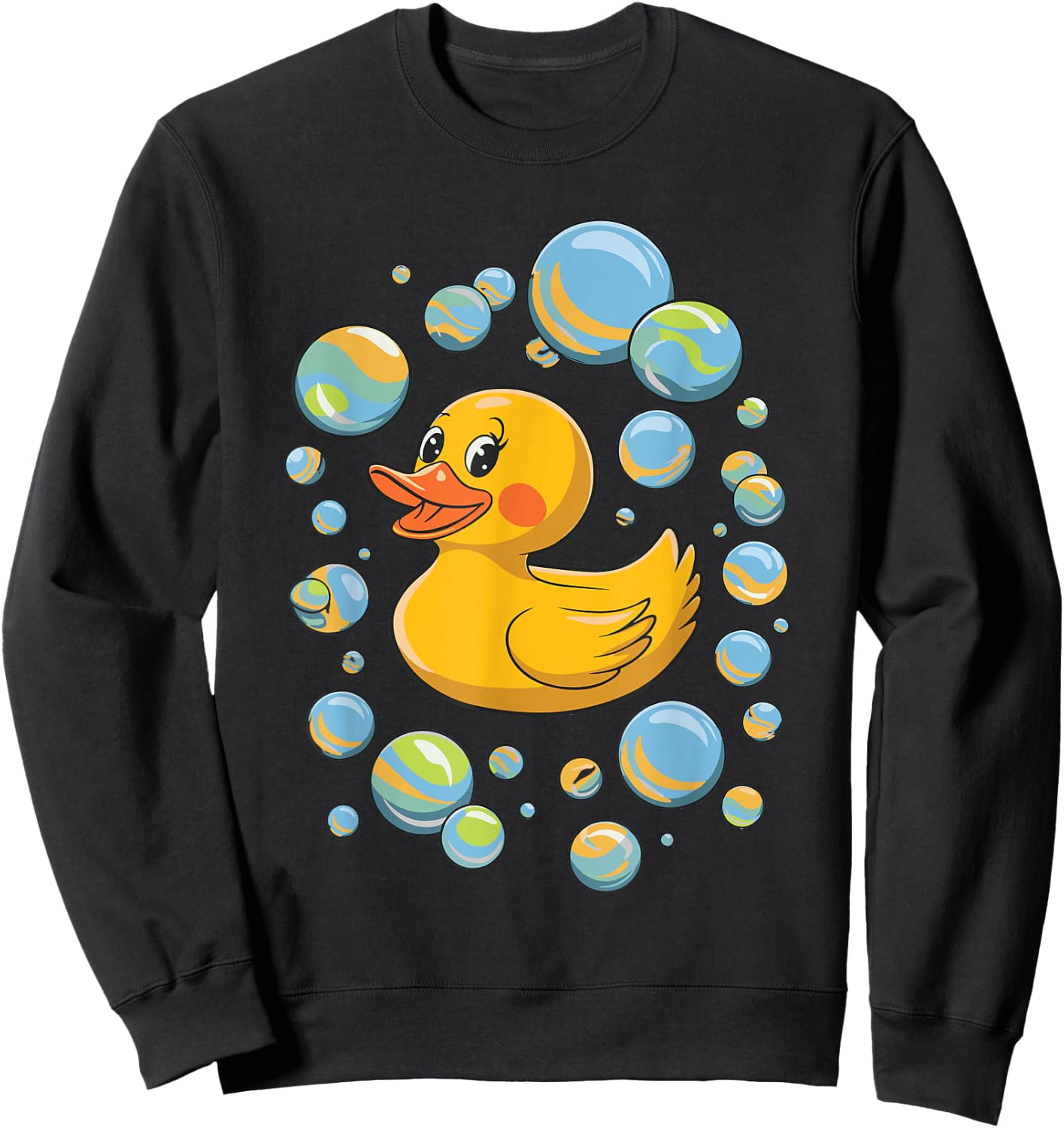 Rubber Duck Bubbles Sweatshirt - Sweatshirt | Black
