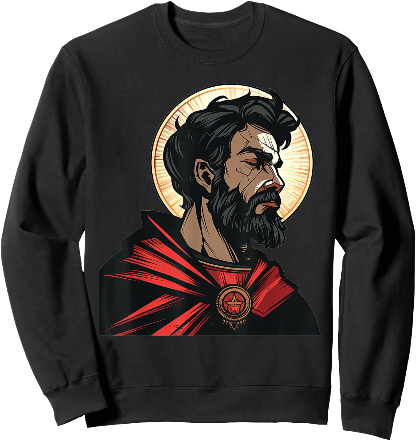 Saint Augustine Of Hippo As A Superhero Sweatshirt - Sweatshirt | Black