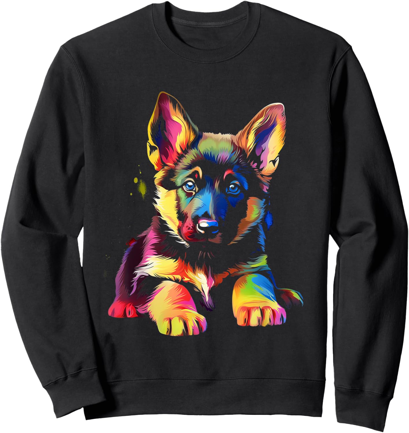 German shepherd puppy Sweatshirt - Sweatshirt | Black