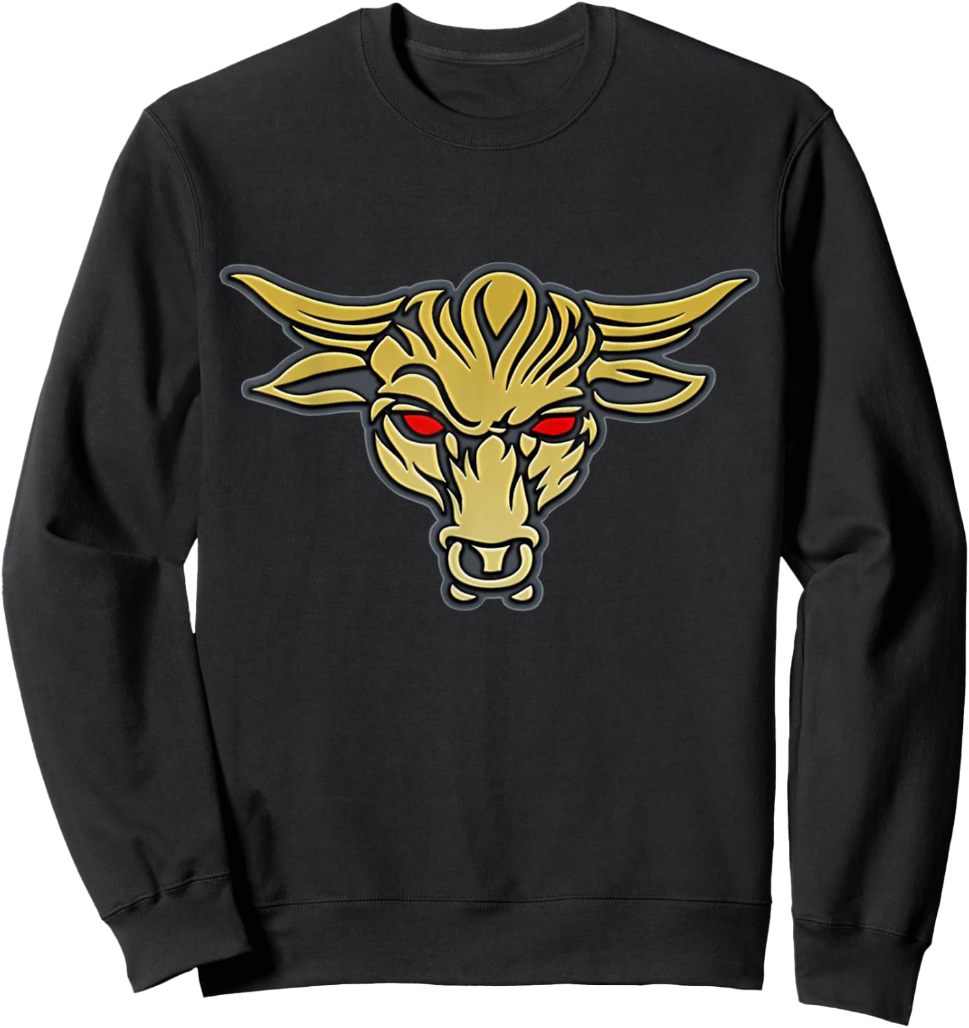 The Rock Brahma Bull Tattoo Design Sweatshirt - Sweatshirt | Black