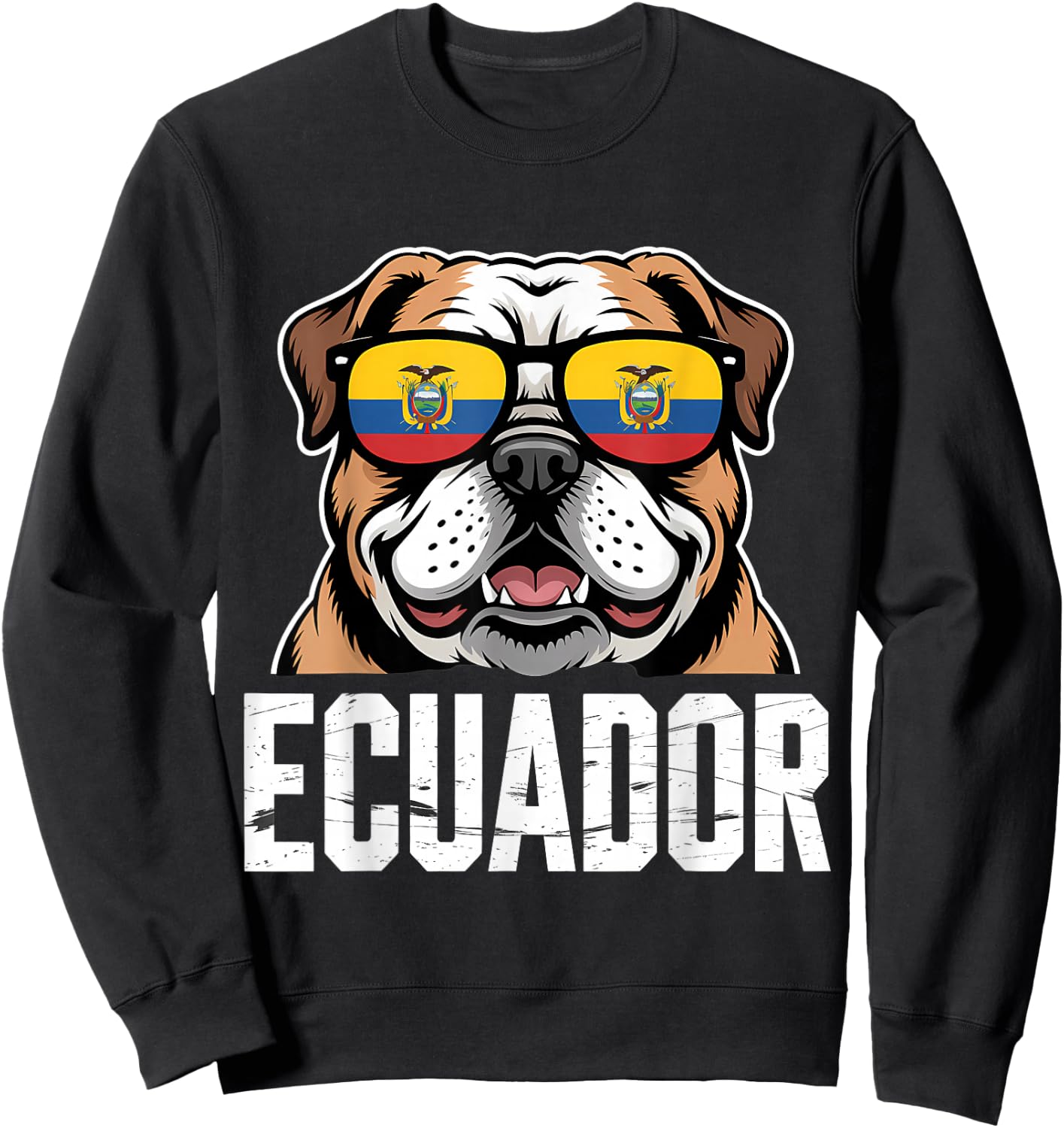 Ecuador Roots Ecuadorian Flag Sweatshirt - Sweatshirt | Black