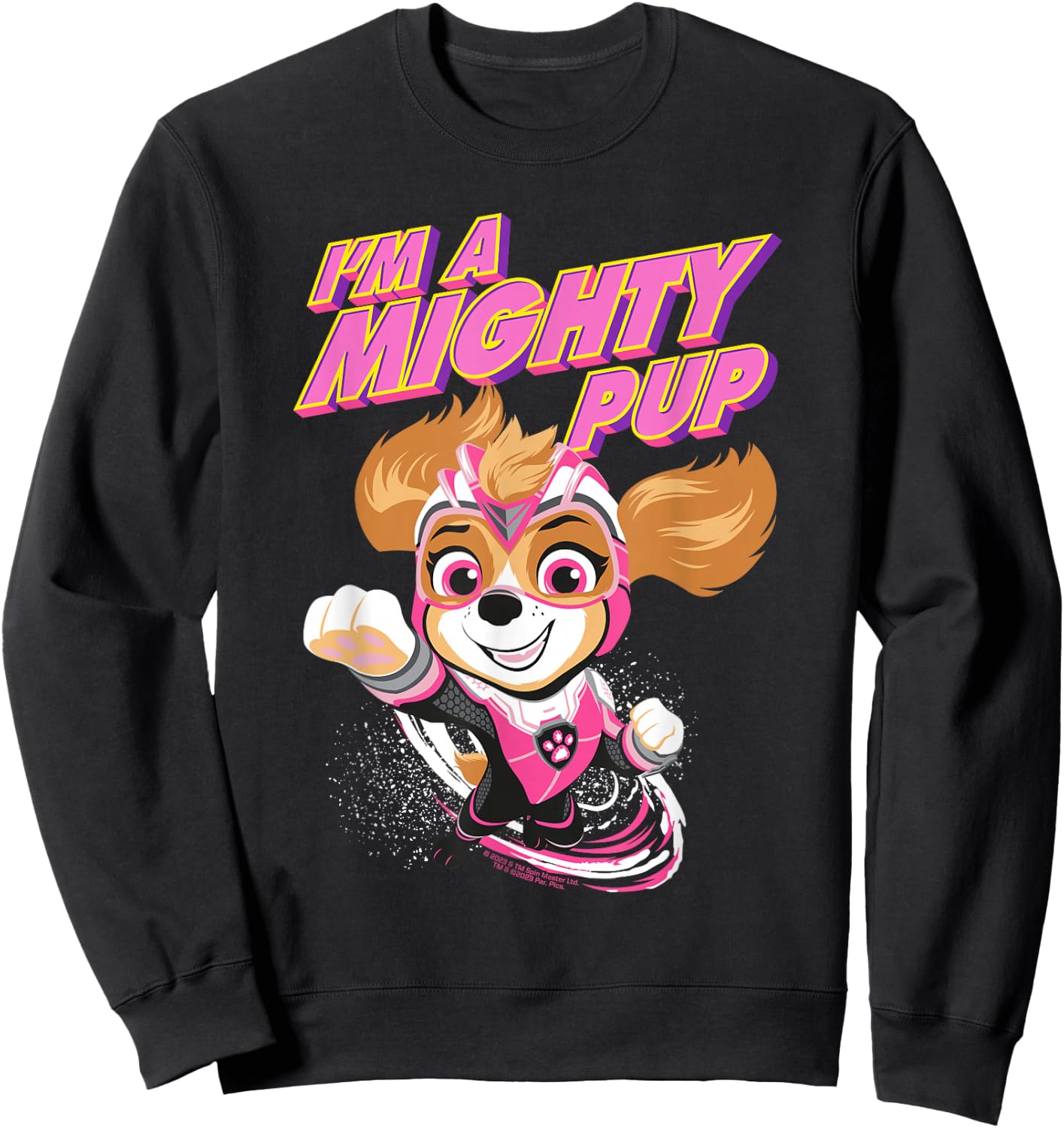 PAW Patrol: The Mighty Movie Skye Is A Mighty Pup , black Sweatshirt - Sweatshirt | Black
