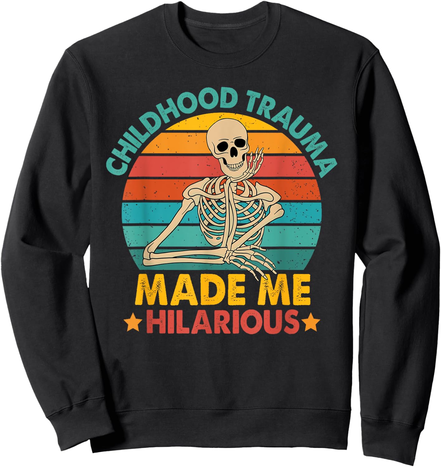 Psychologist Funny Skeleton Outfit Mental Health Awareness -Adults Black Small Short Sleeve Sweatshirt - Sweatshirt | Black