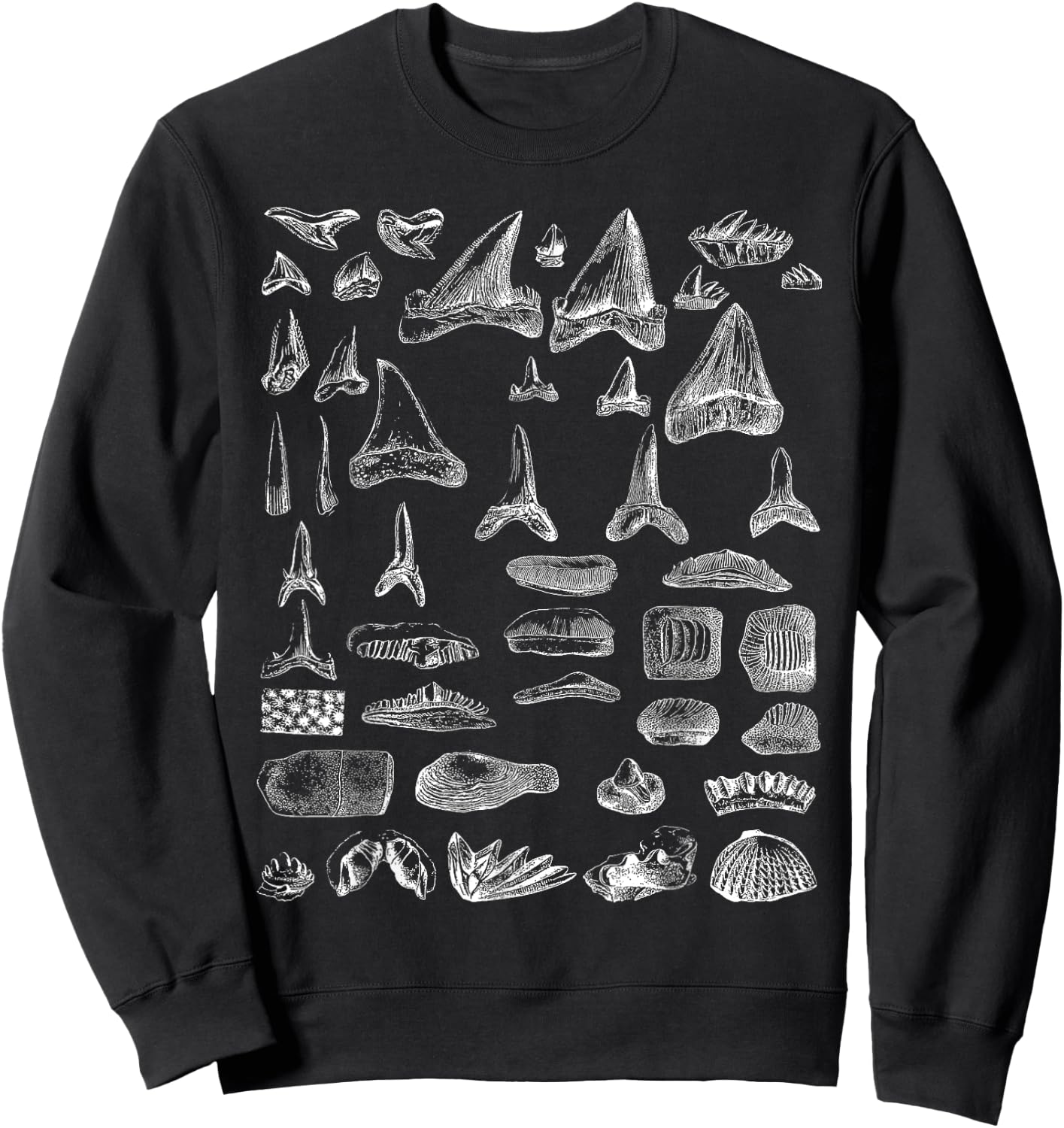 Shark Teeth Shirt Sweatshirt - Sweatshirt | Black