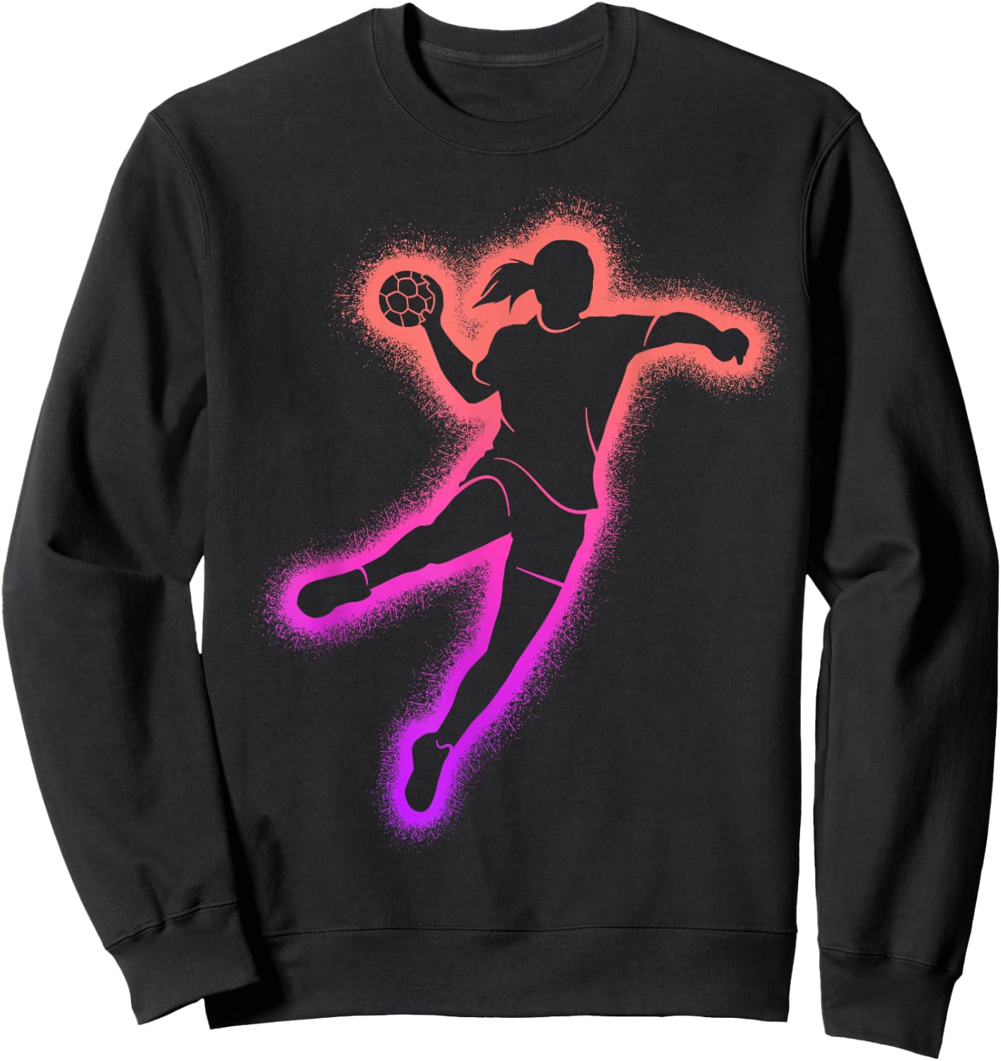 Handball Frauen Handballspieler Kinder Mädchen Handballerin Sweatshirt - Sweatshirt | Black