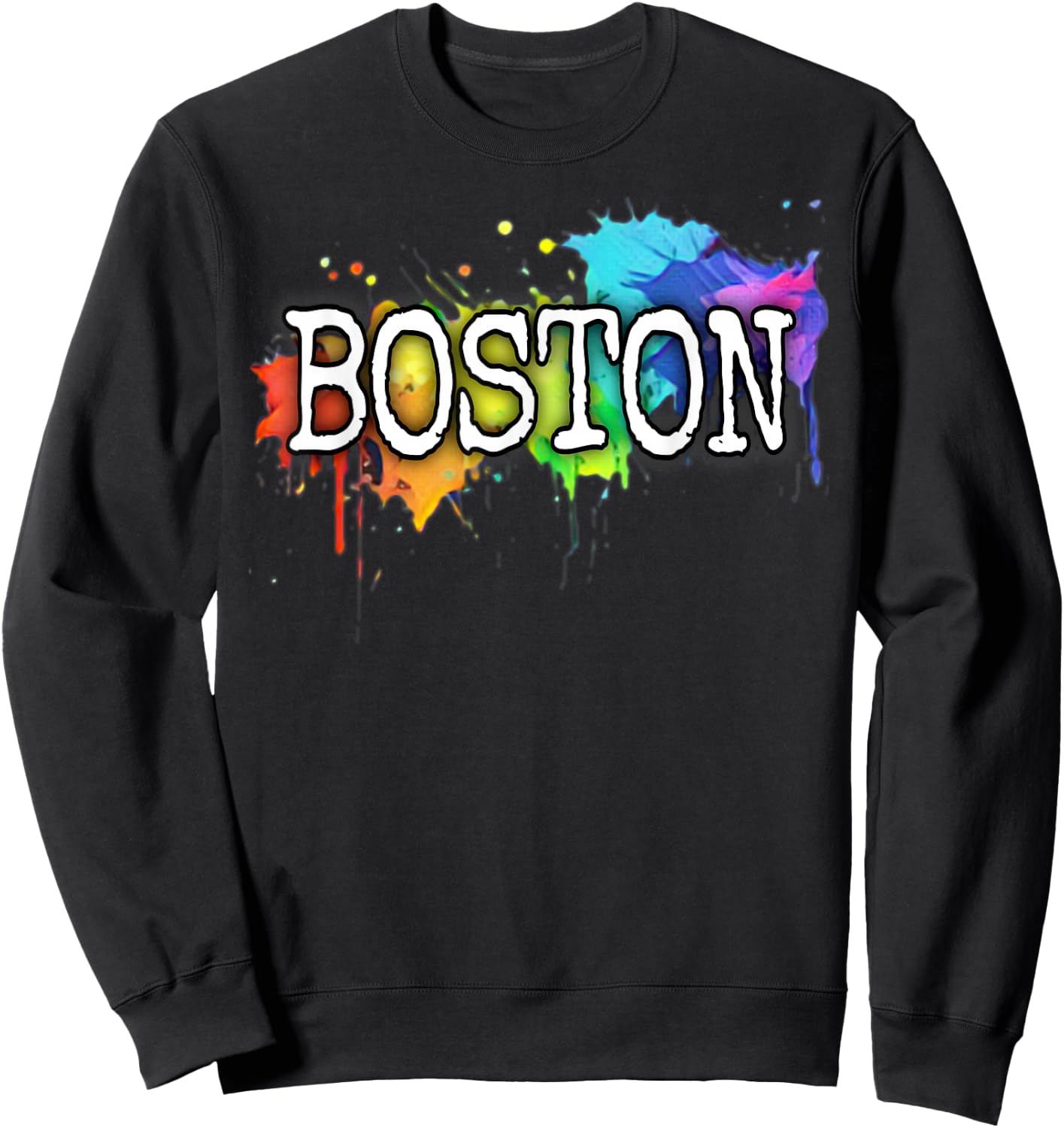 Boston Massachusetts Apparel Women & Kids Boston Sweatshirt - Sweatshirt | Black
