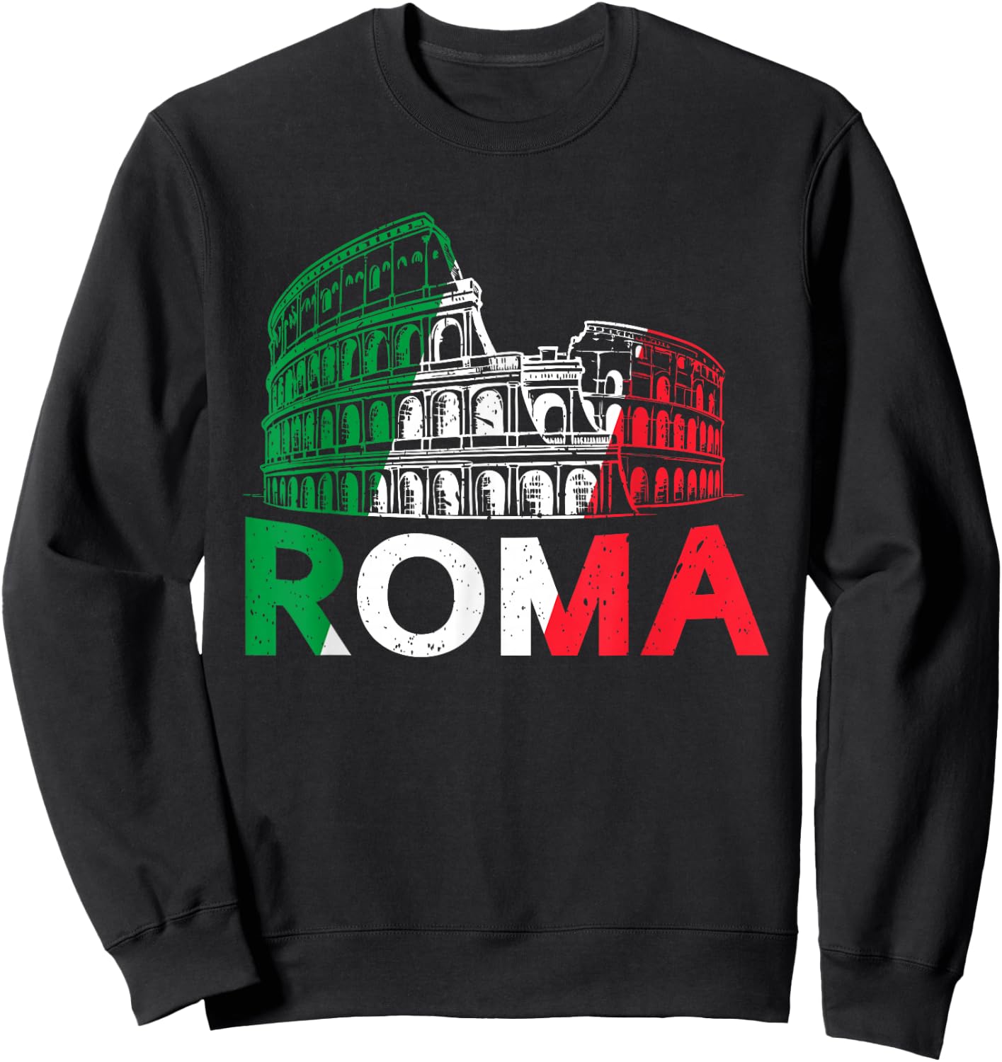 Roma Rome Italie Italie Sweatshirt - Sweatshirt | Black