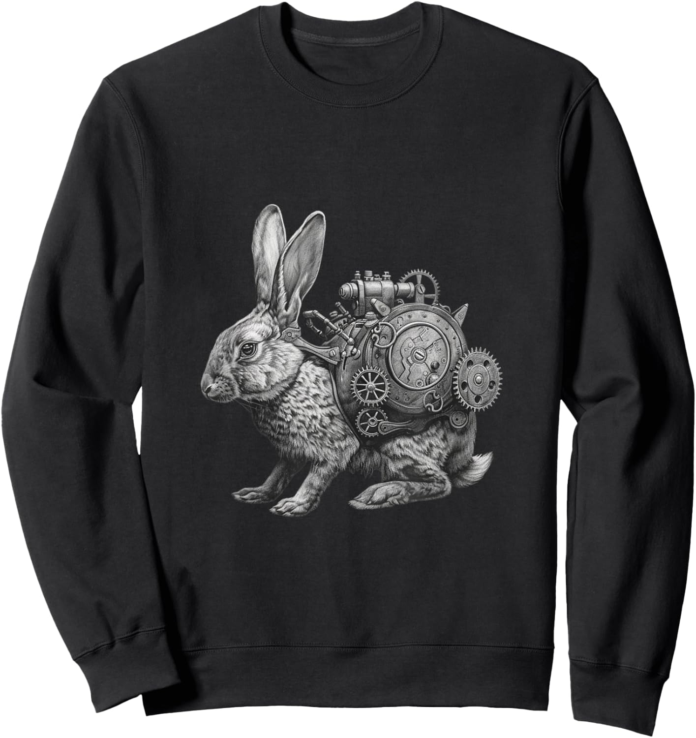 Steampunk Rabbit Women Men Kids Steampunk Rabbit Sweatshirt - Sweatshirt | Black