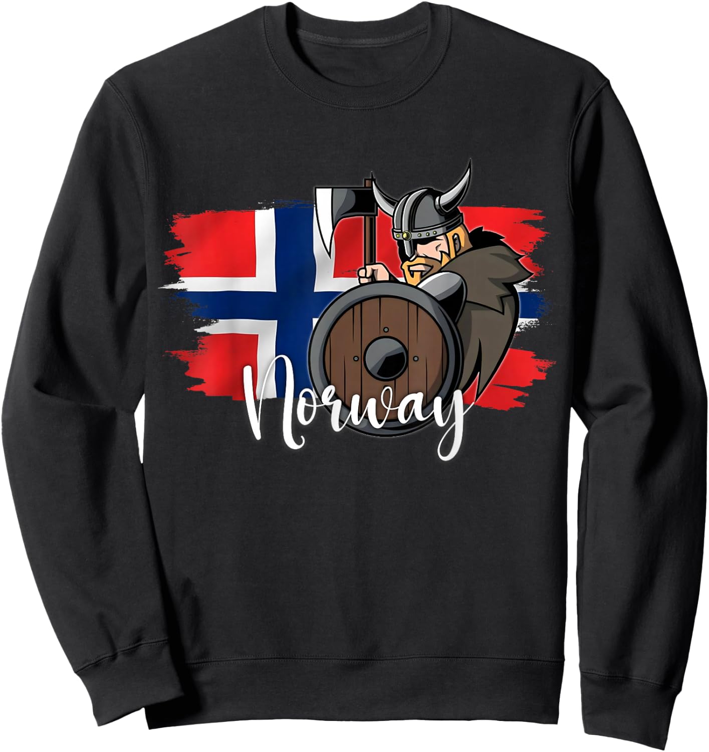 Norwegian Flag Norway T Shirt Norway Shirt Kids T Shirt, black Sweatshirt - Sweatshirt | Black