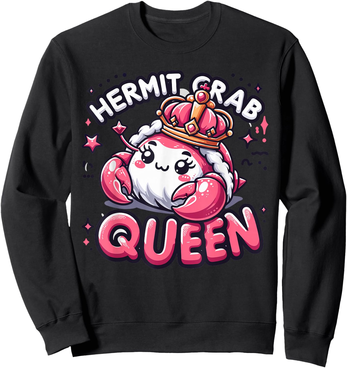 Girls Hermit Crab Queen Gear | Hermit Crab Sweatshirt - Sweatshirt | Black