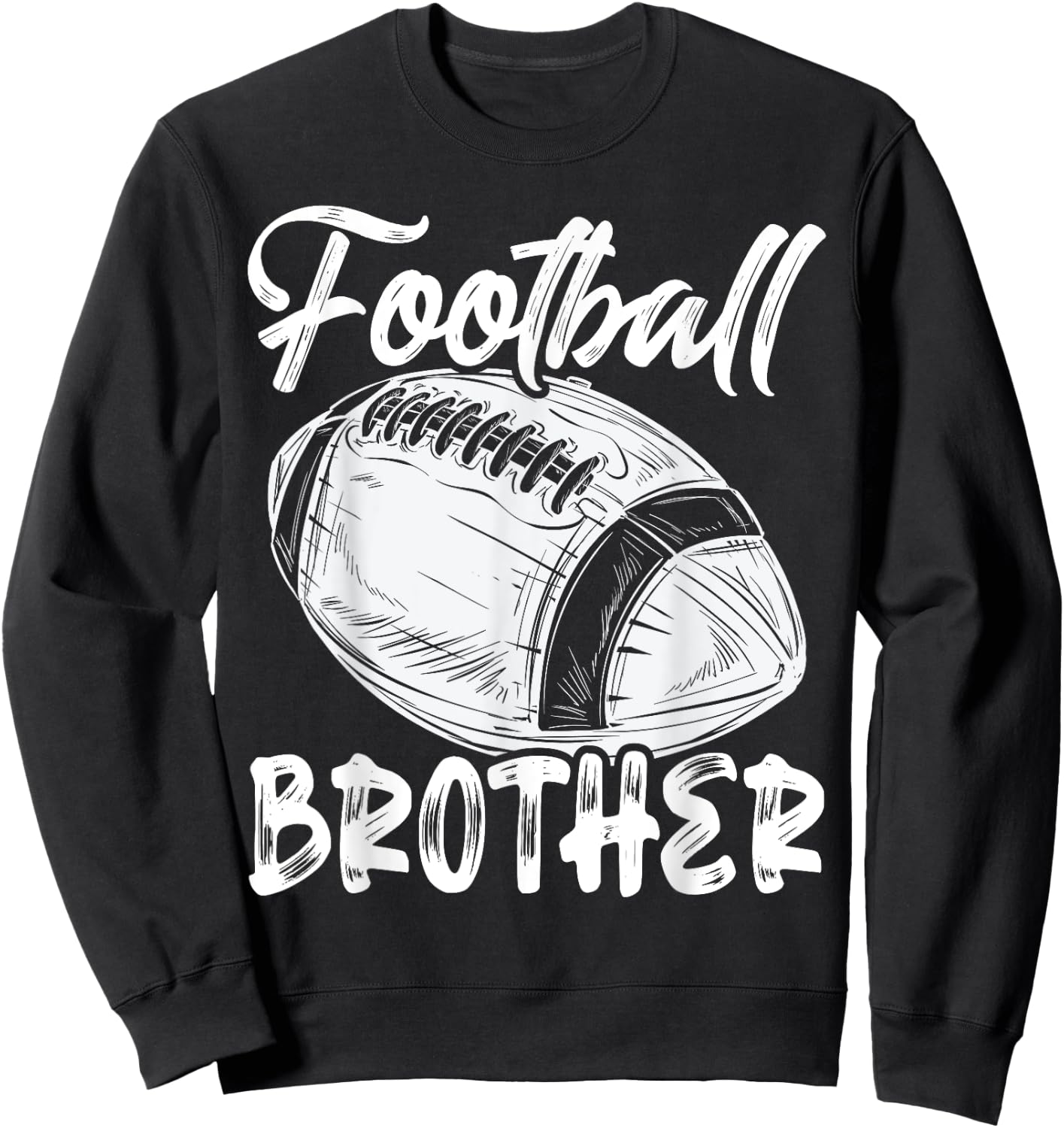Football Brother Family Matching Players Fathers Day Sweatshirt - Sweatshirt | Black