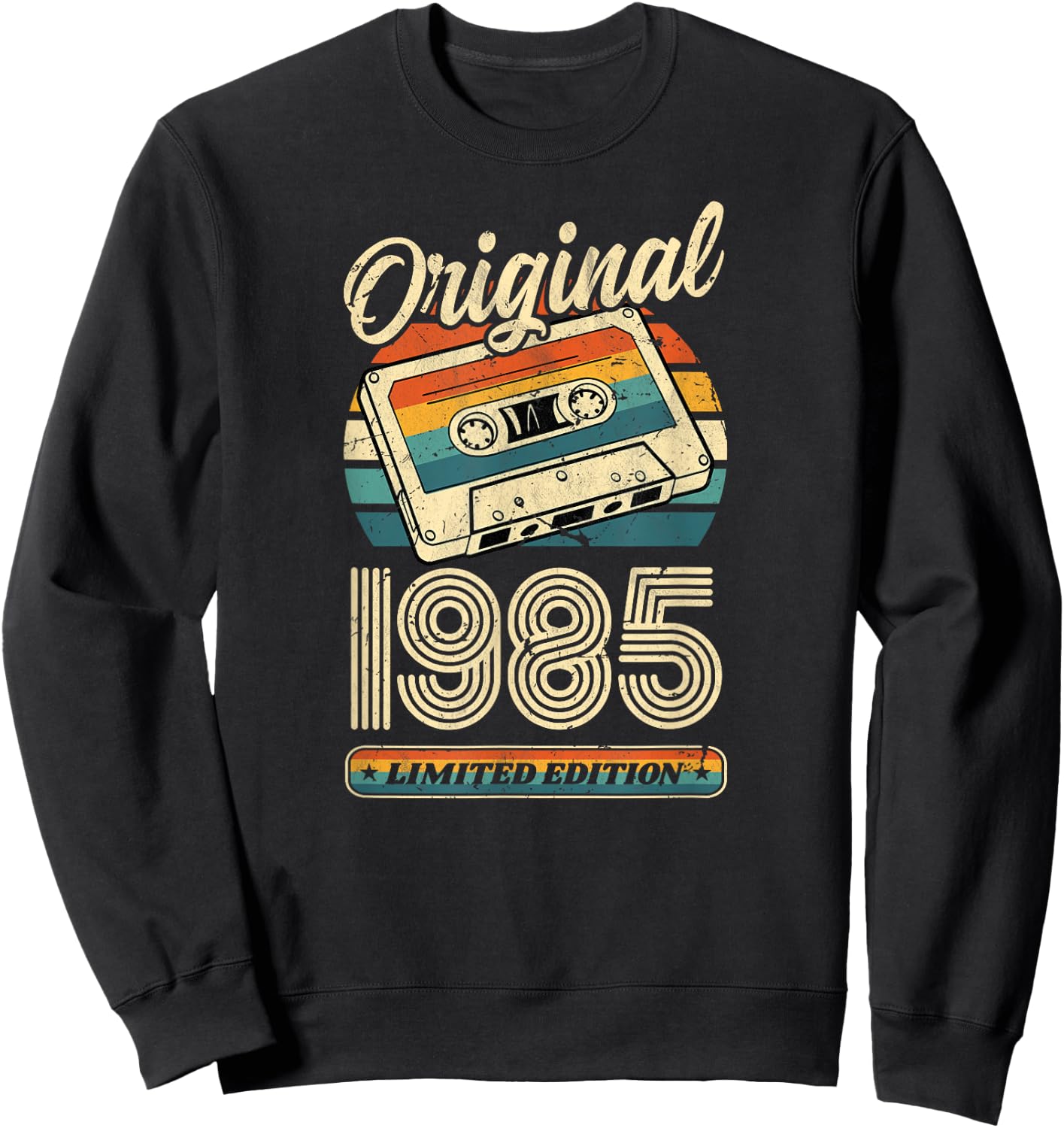 41.Geburtstag Retro Vintage 1985 Mann Frau Geschenk Sweatshirt - Sweatshirt | Black