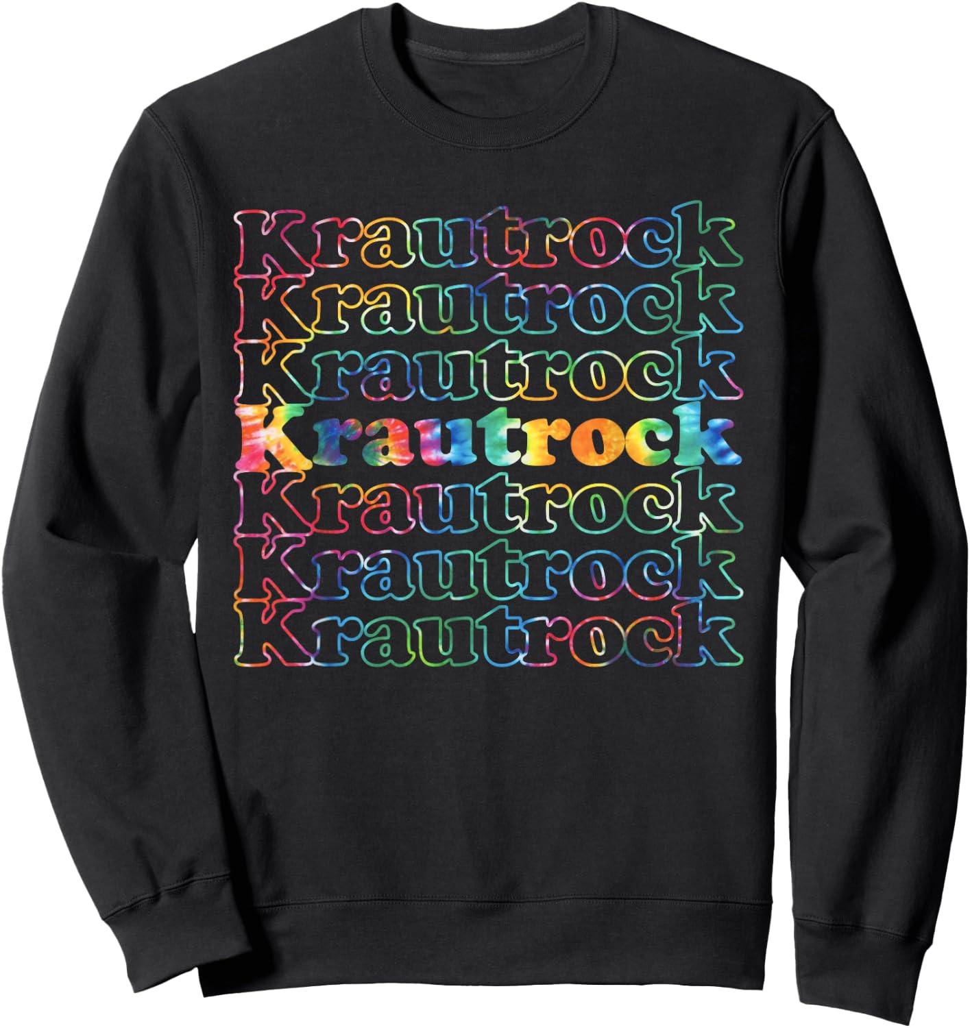 Krautrock Tie Dye Sweatshirt - Sweatshirt | Black
