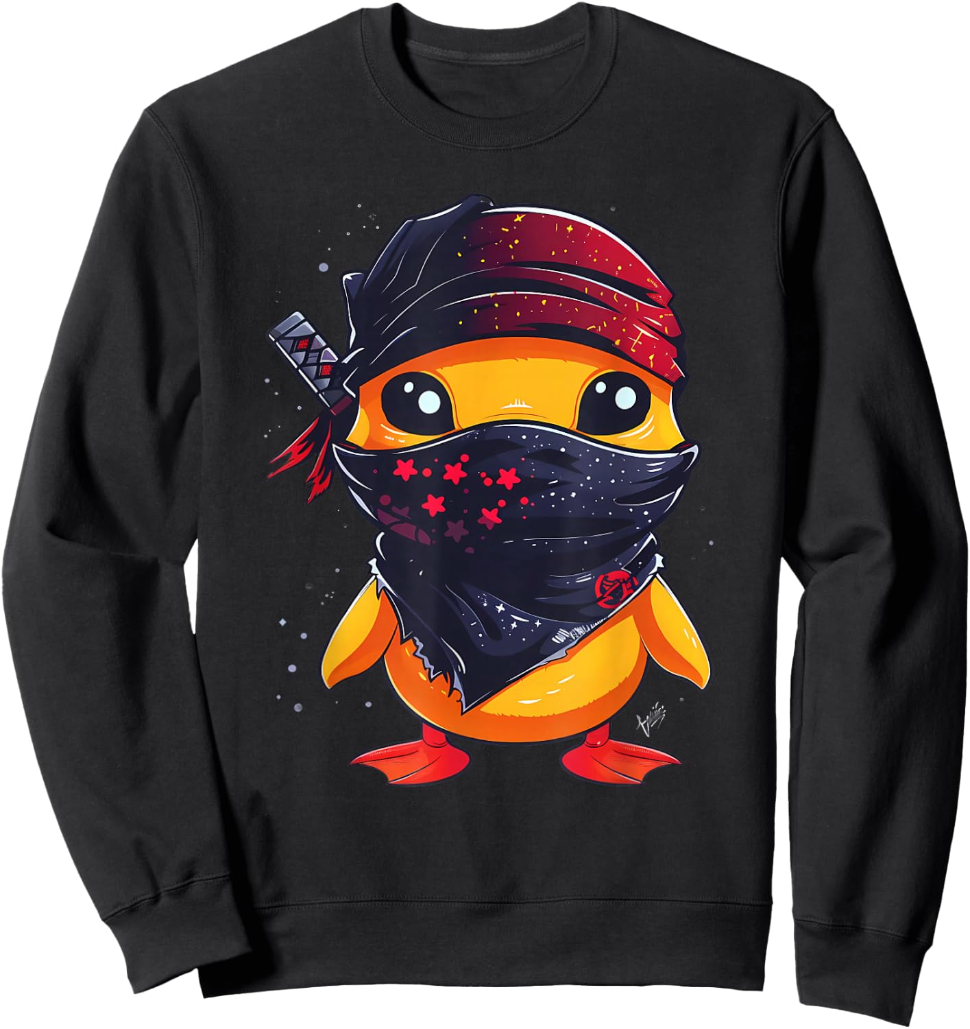 Rubber Duck Ninja Rubber Duckie Rubber Duckling Samurai Sweatshirt - Sweatshirt | Black