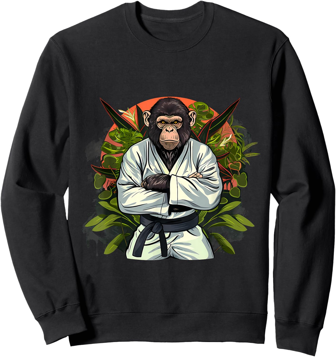 Karate Monkey Nature Jiu-Jitsu MMA Martial Arts Kickboxing Sweatshirt - Sweatshirt | Black