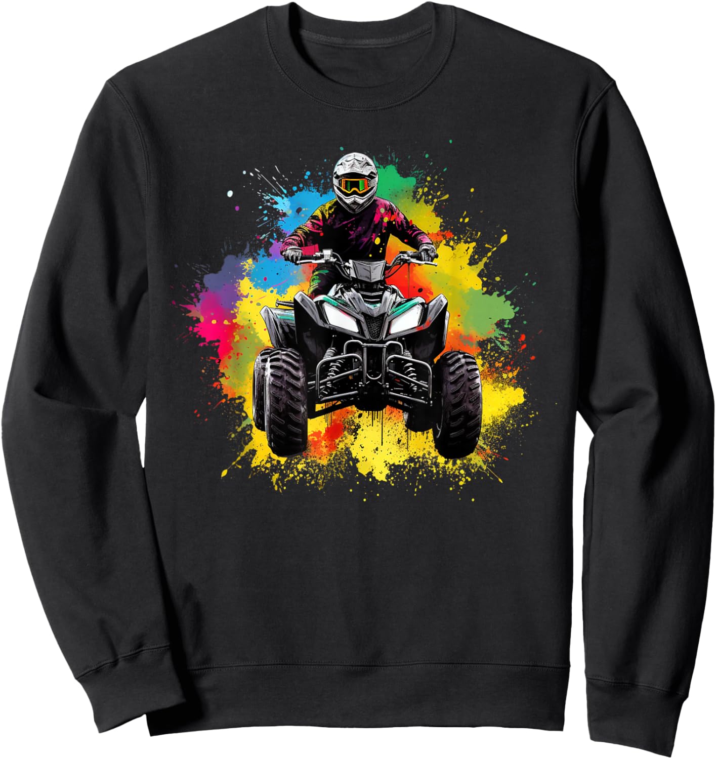 Cooles Quad für Dirtbiker Jungen und Mädchen Sweatshirt - Sweatshirt | Black