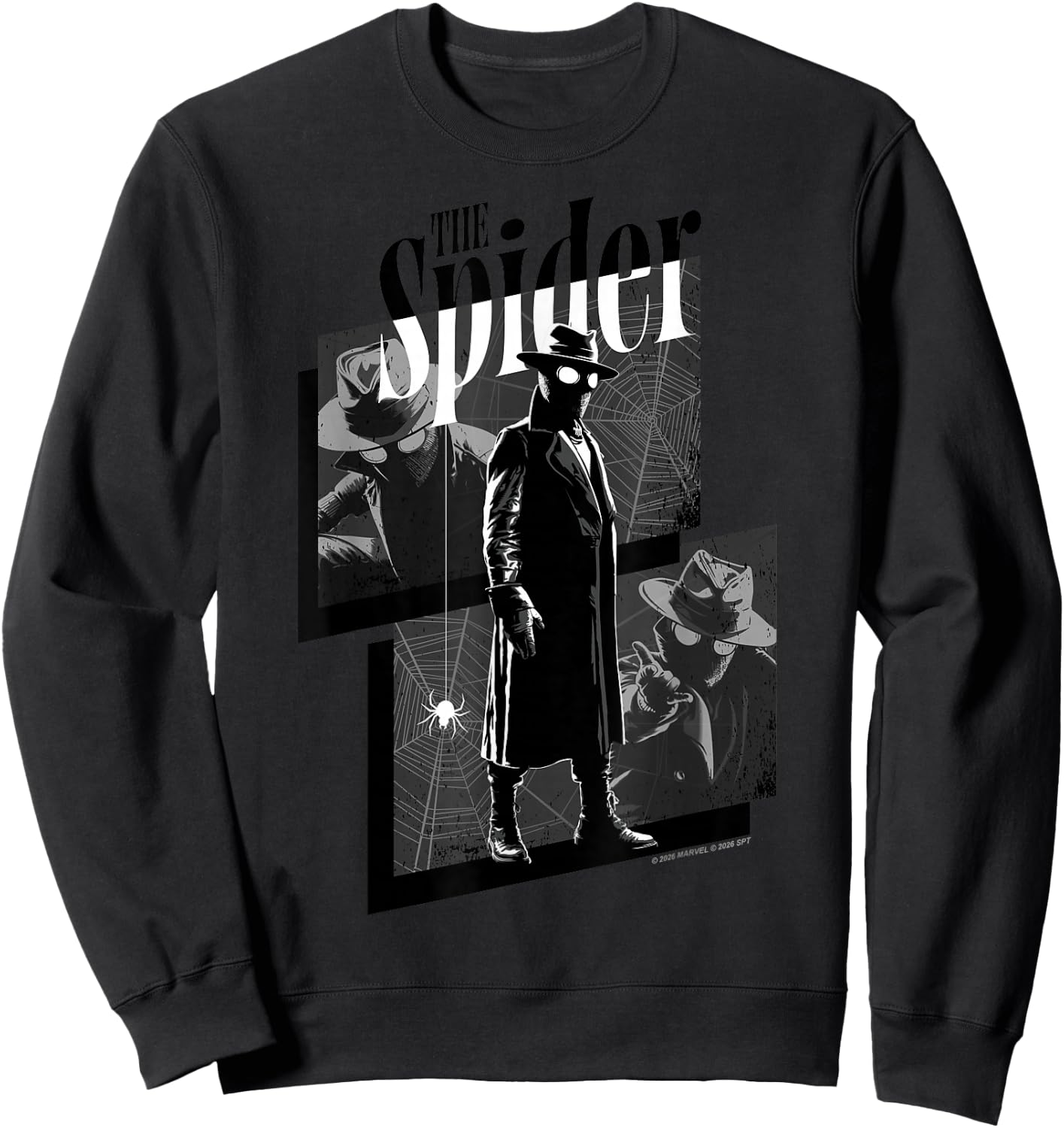 Marvel Spider-Noir Series The Spider Spider-Noir Webed Panel Sweatshirt - Sweatshirt | Black