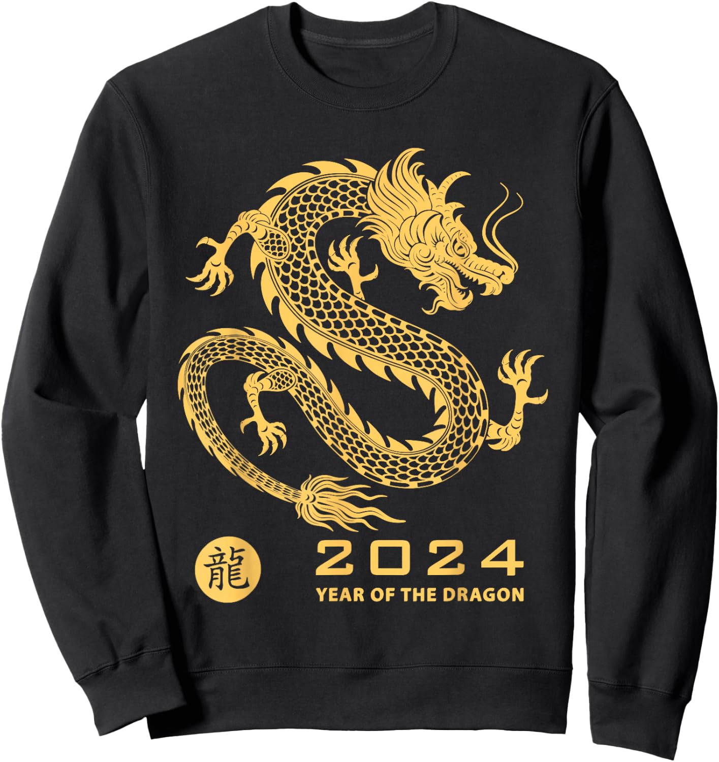 Celebrate Chinese New Year of the Dragon 2024 Men Women Kids Sweatshirt - Sweatshirt | Black