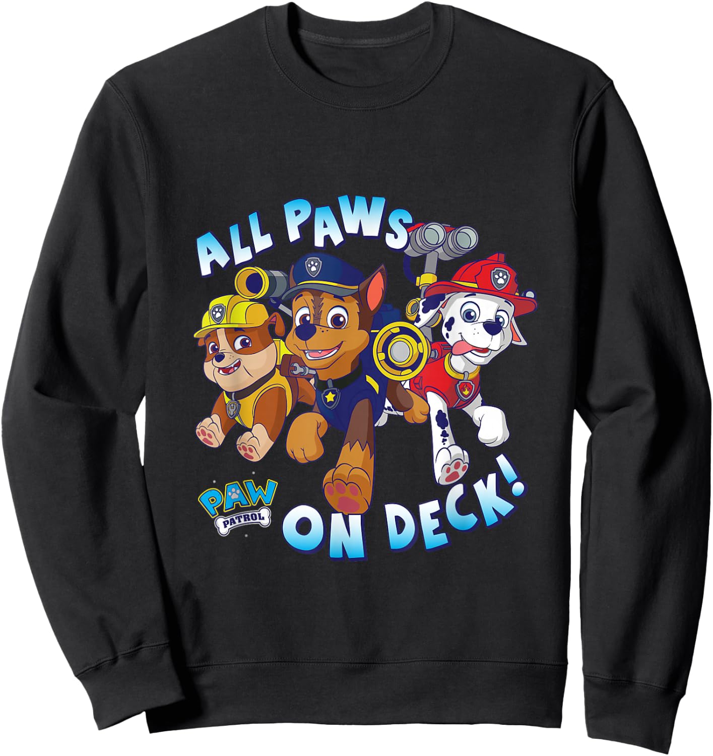 PAW Patrol "All Paws On Deck" Group Characters Sweatshirt - Sweatshirt | Black