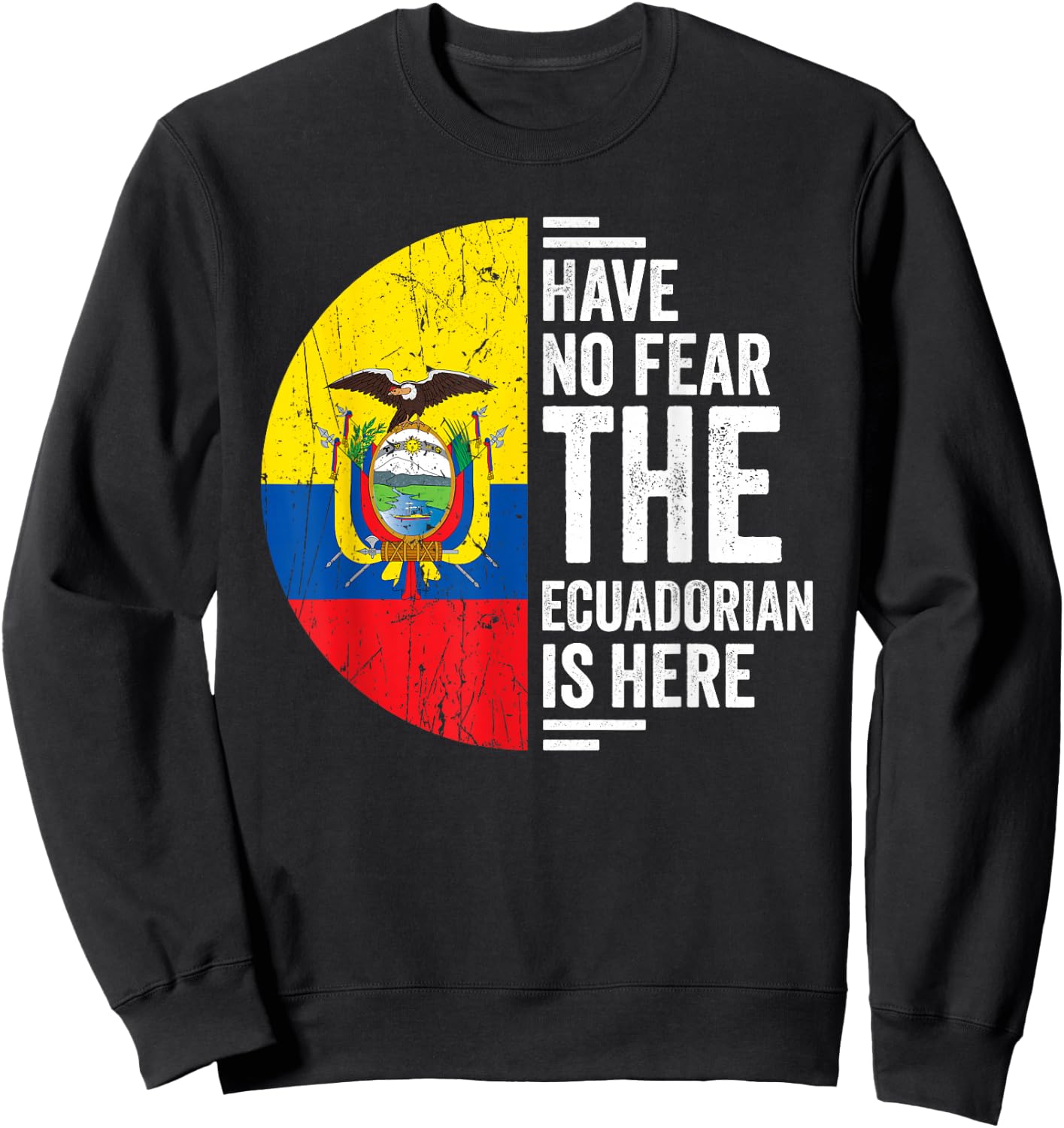 Ecuadorian Roots Outfit Funny Ecuador Heritage Men Women Sweatshirt - Sweatshirt | Black