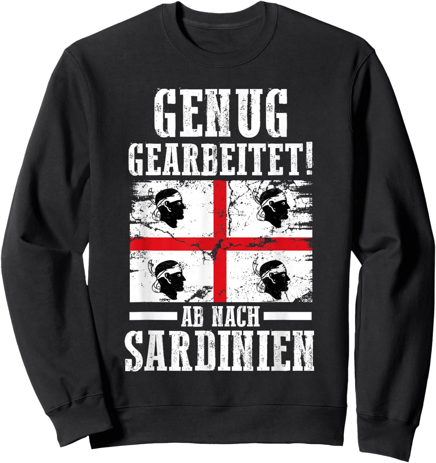 Sardegna Sardinia Flag , black Sweatshirt - Sweatshirt | Black