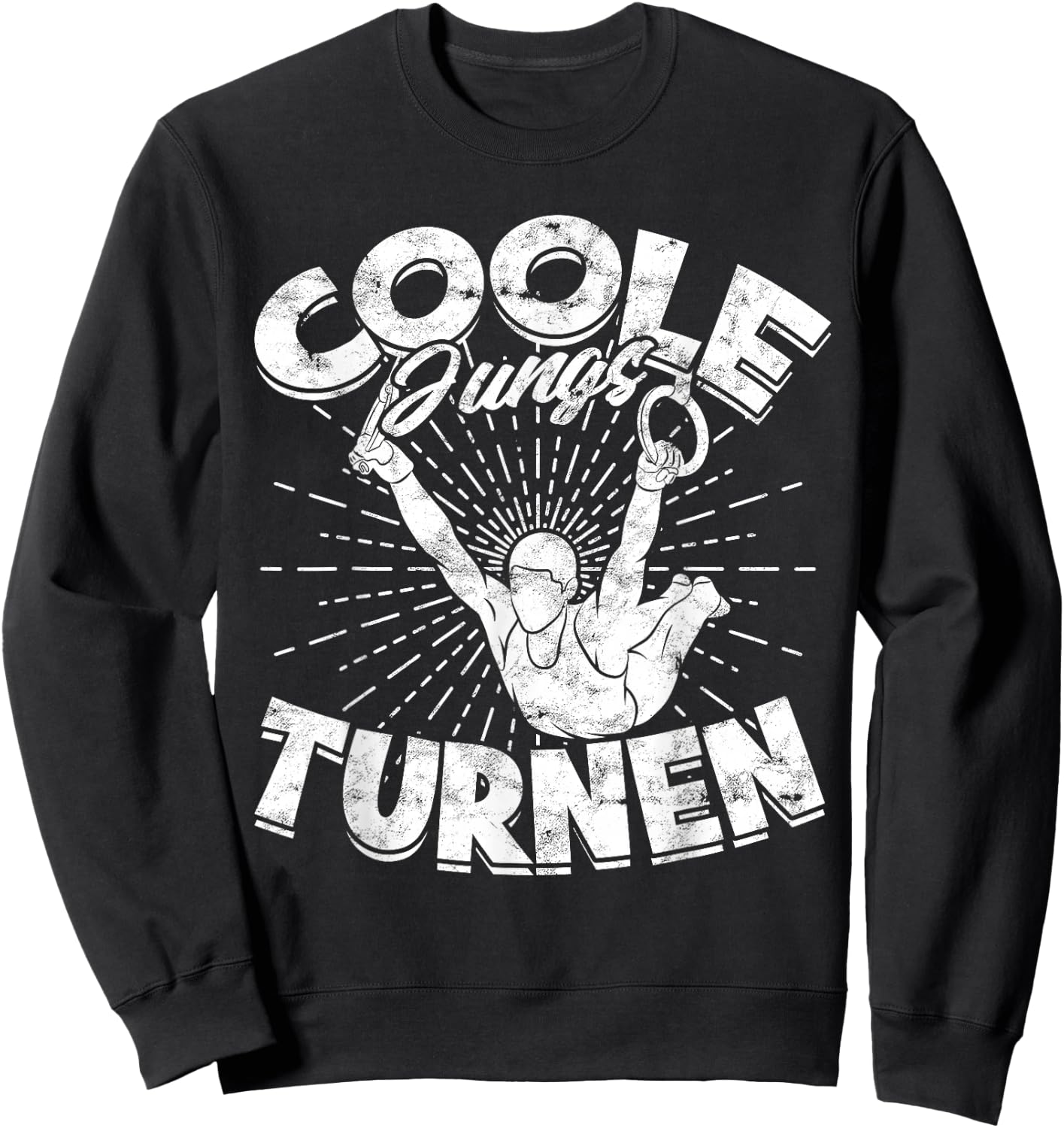 Kinder Jungen Turnen Geschenke Turner Coole Jungs Turnen - Schwarz, Kurzarm, S, Cartoon, Sport, Kinder, Jungen, Turner Sweatshirt - Sweatshirt | Black