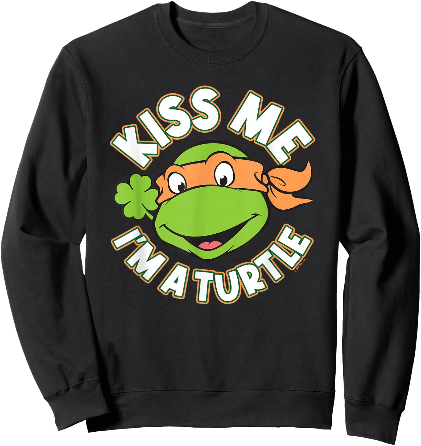 Teenage Mutant Ninja Turtles St. Patrick's Day Kiss Me Sweatshirt - Sweatshirt | Black