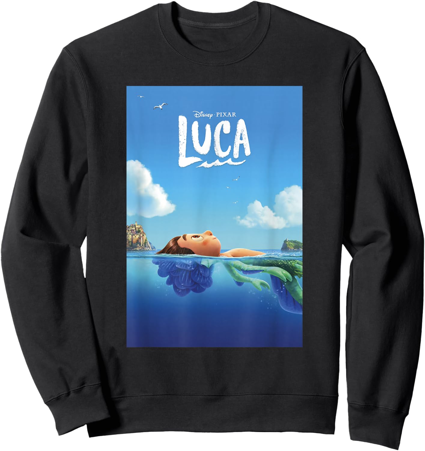 Disney Pixar Luca Poster Sweatshirt - Sweatshirt | Black