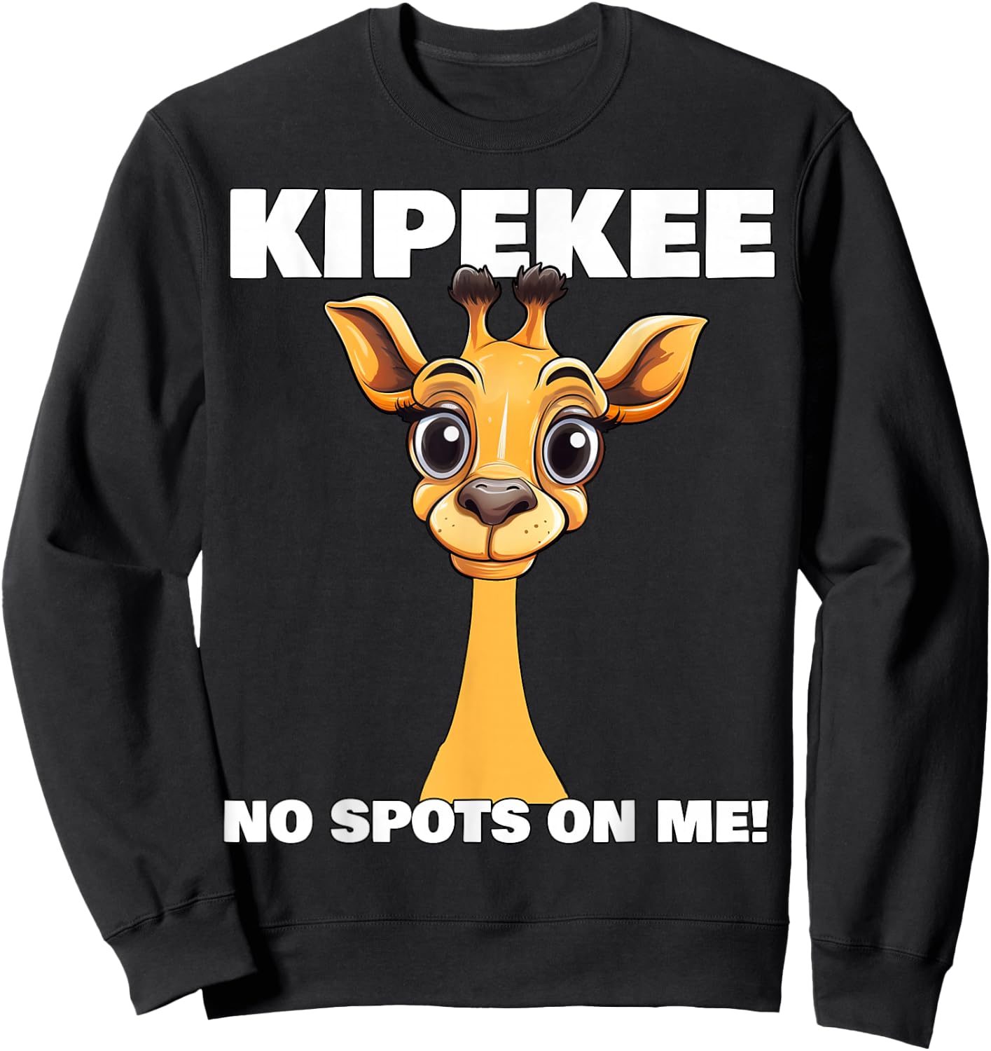 KIPEKEE Spotless Giraffe No Spots On Me Tennessee Giraffe Sweatshirt - Sweatshirt | Black
