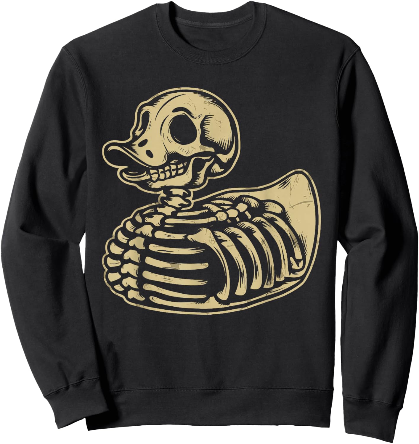 Rubber Duck Skeleton Rubber Duckie Costume Party Sweatshirt - Sweatshirt | Black