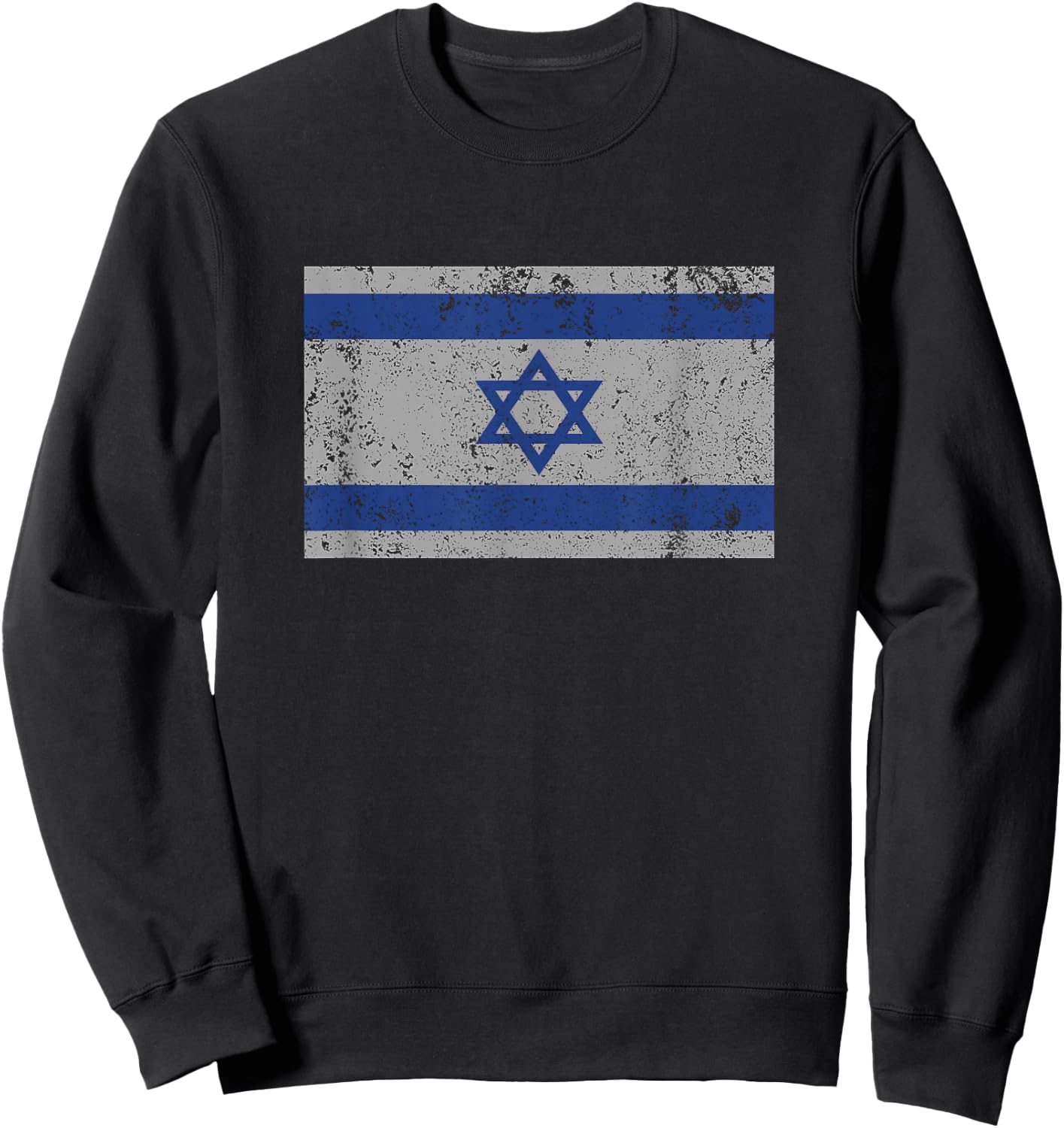 Israeli Flag Israel Jewish Star of David Jerusalem Sweatshirt - Sweatshirt | Black