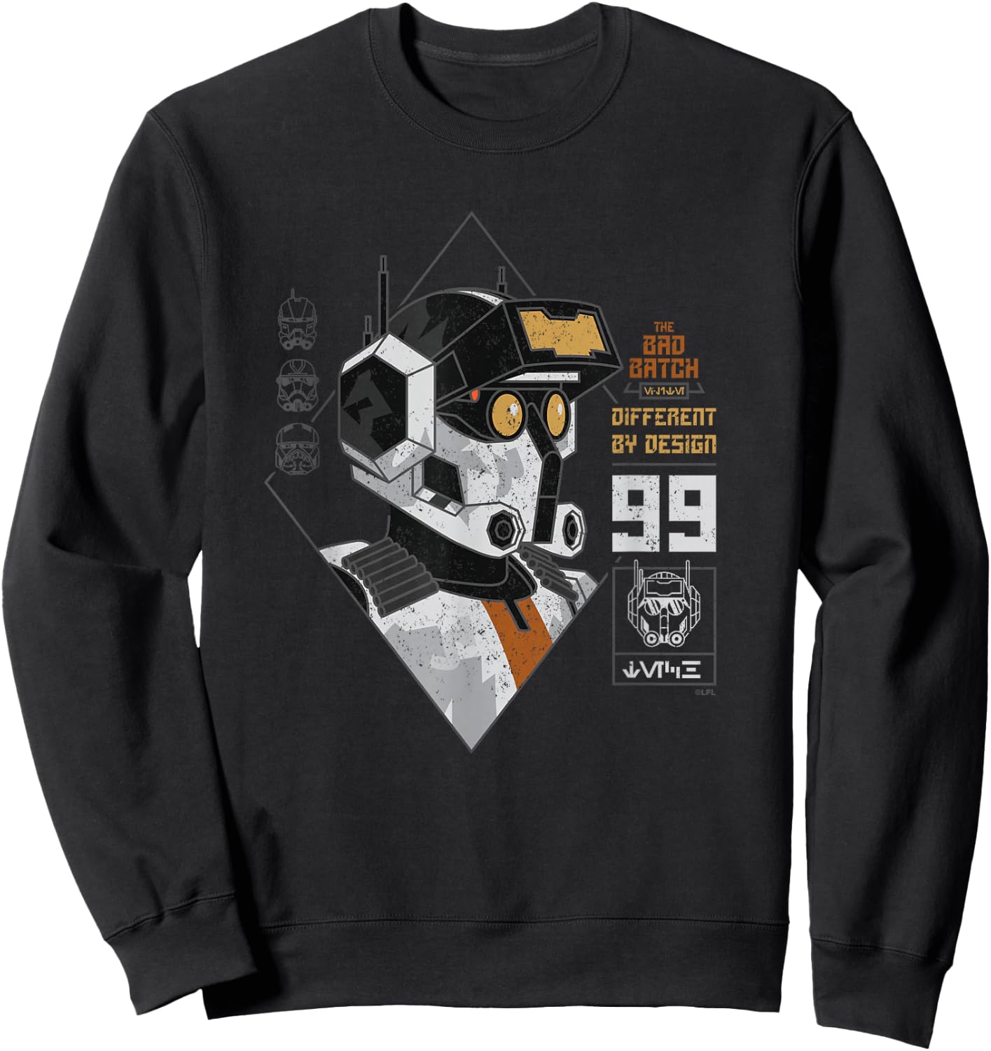 Star Wars The Bad Batch Tech Different by Design Sweatshirt - Sweatshirt | Black
