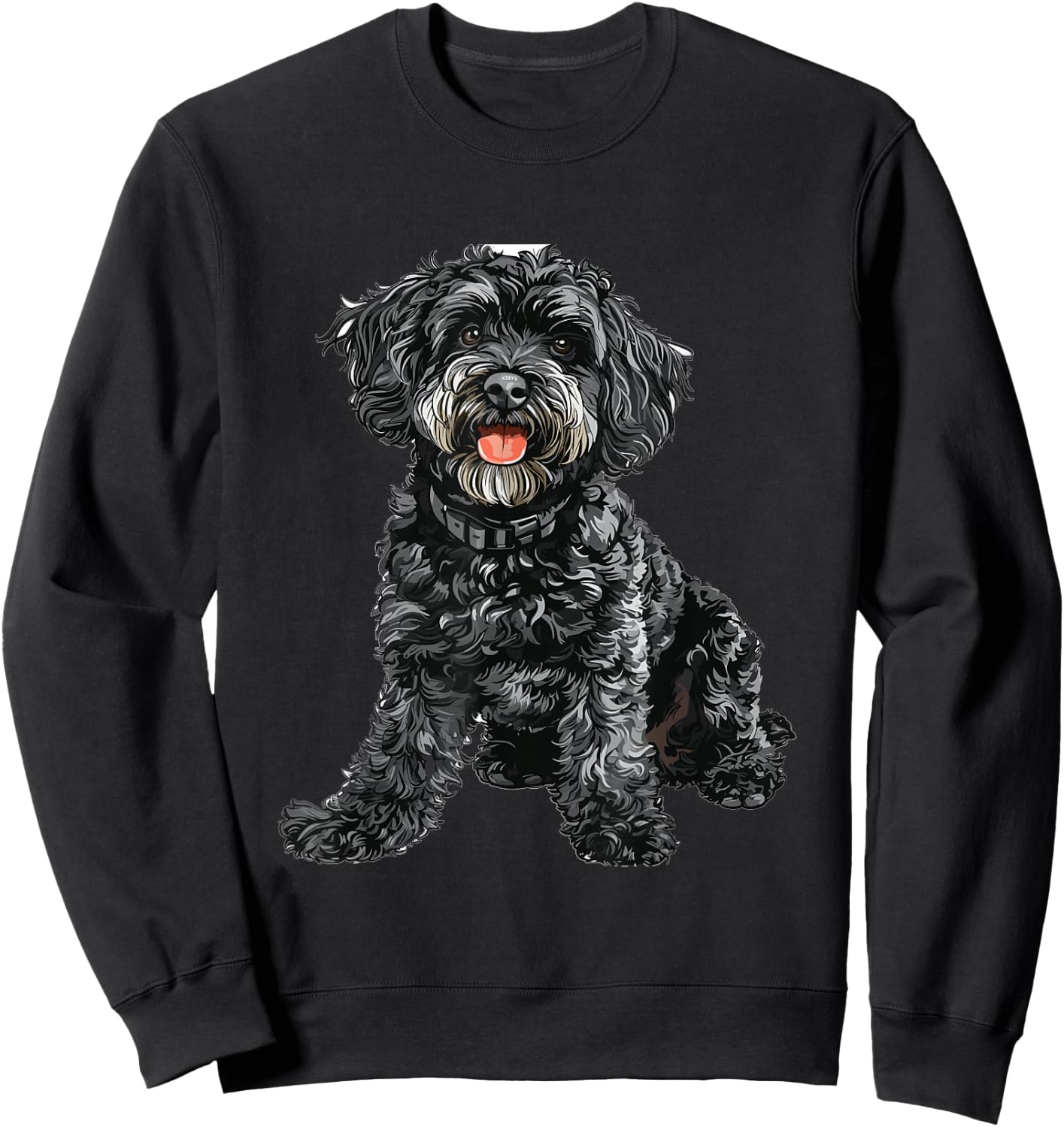 Schnoodle Snoodle Dog Breed Pet Cute Graphic Sweatshirt - Sweatshirt | Black