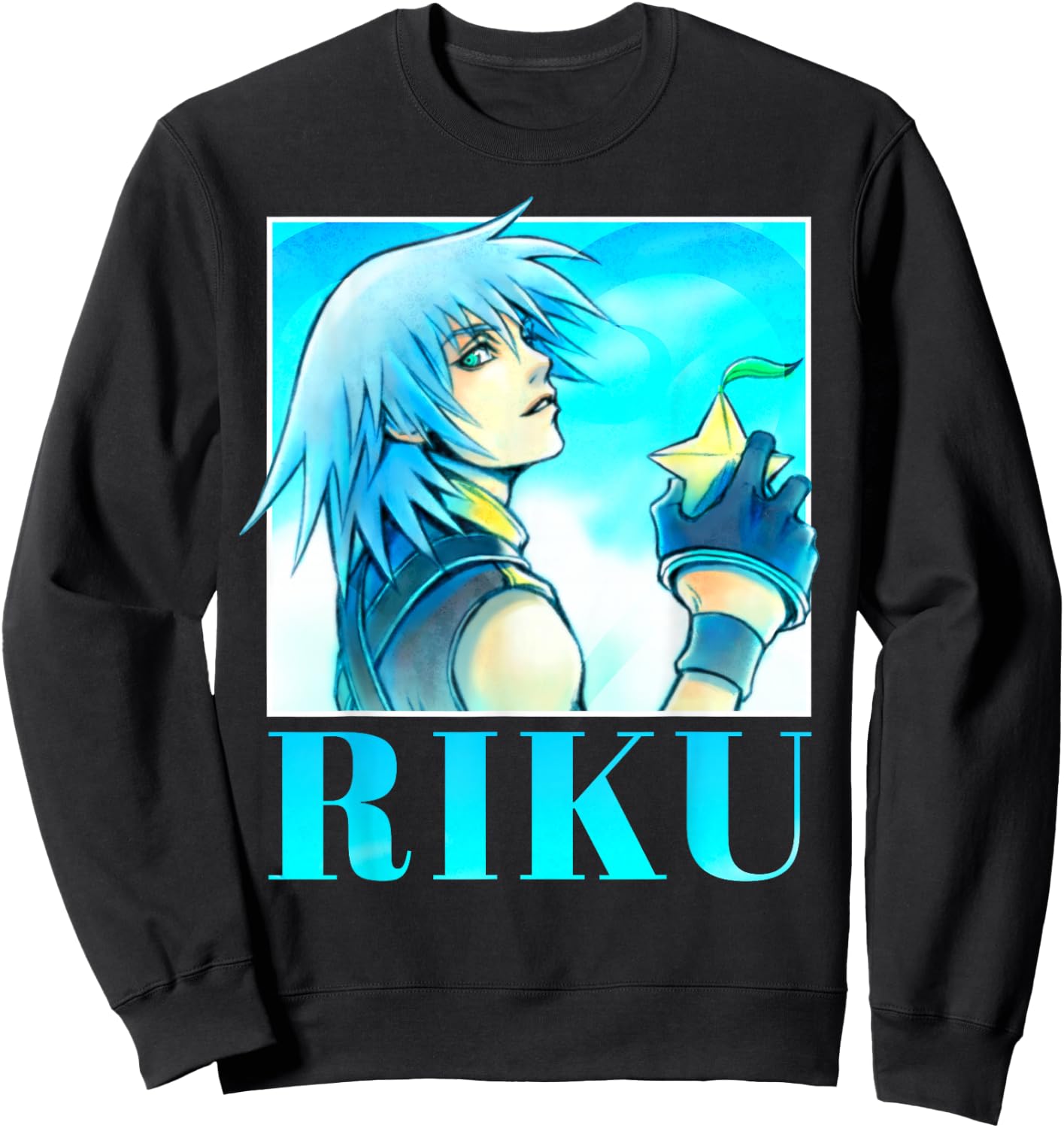 Disney Kingdom Hearts Riku Paopu Fruit Portrait Sweatshirt - Sweatshirt | Black
