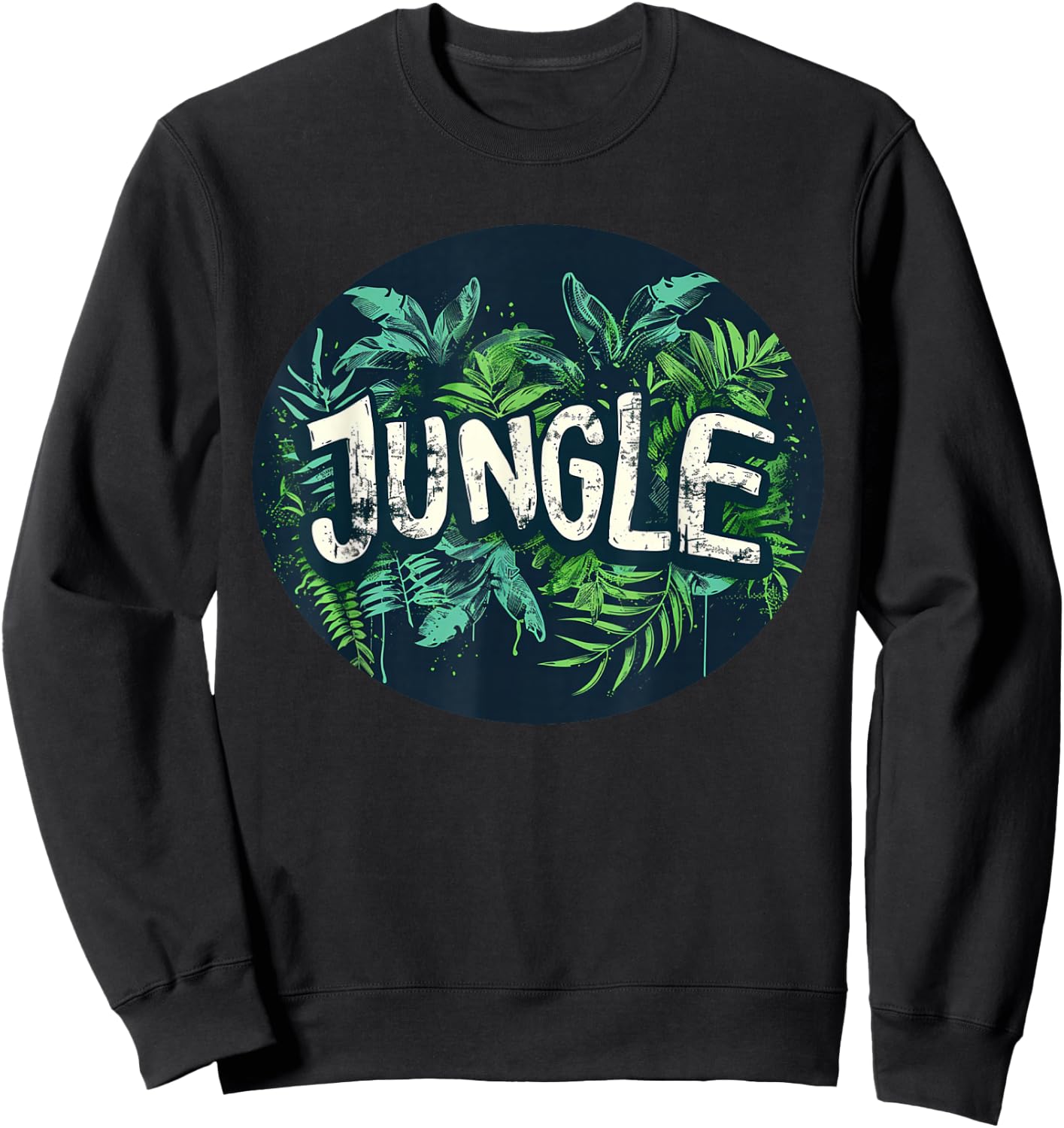 Stylish jungle design for trendy outfits , Black, S Sweatshirt - Sweatshirt | Black