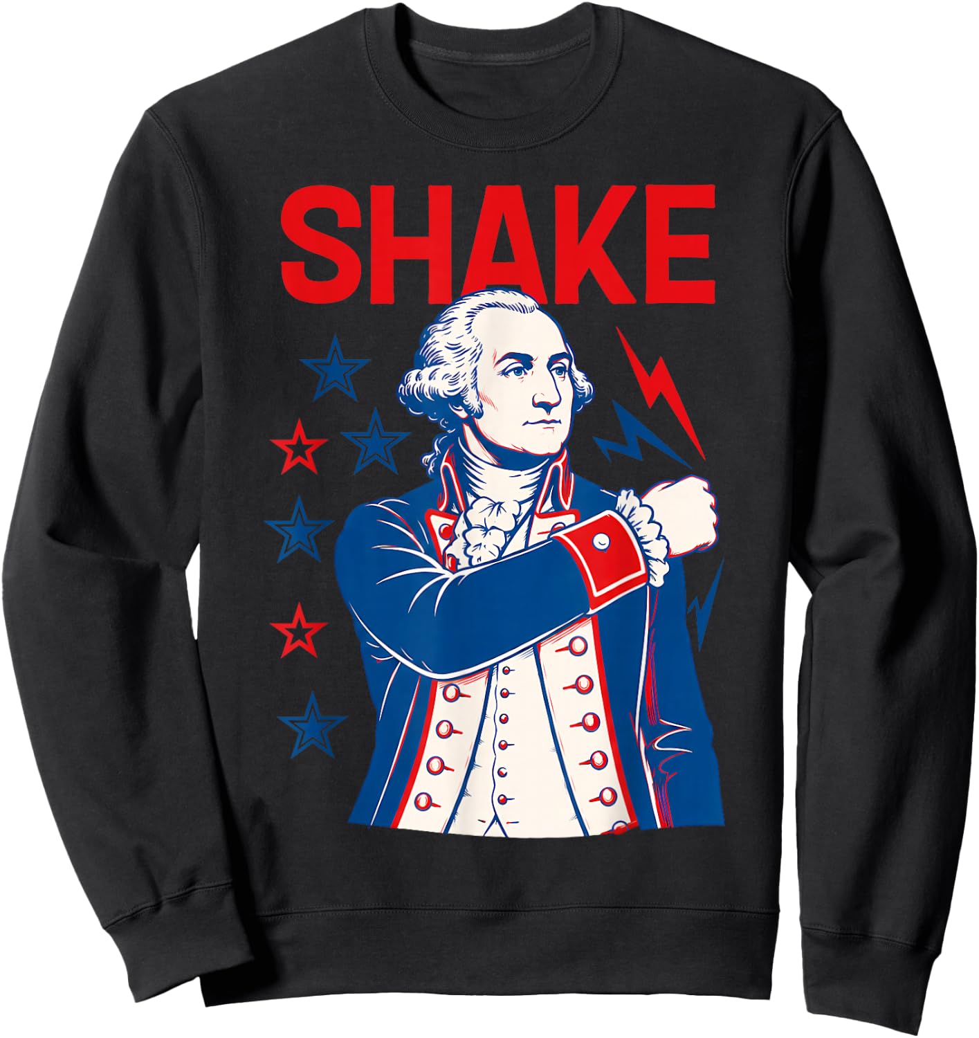 Funny Shake and Bake 4th of July Couple Matching Sweatshirt - Sweatshirt | Black