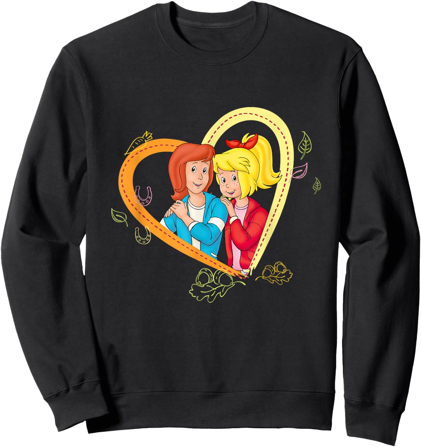 Bibi & Tina - Autumn love Halloween II , blue, s Sweatshirt - Sweatshirt | Black