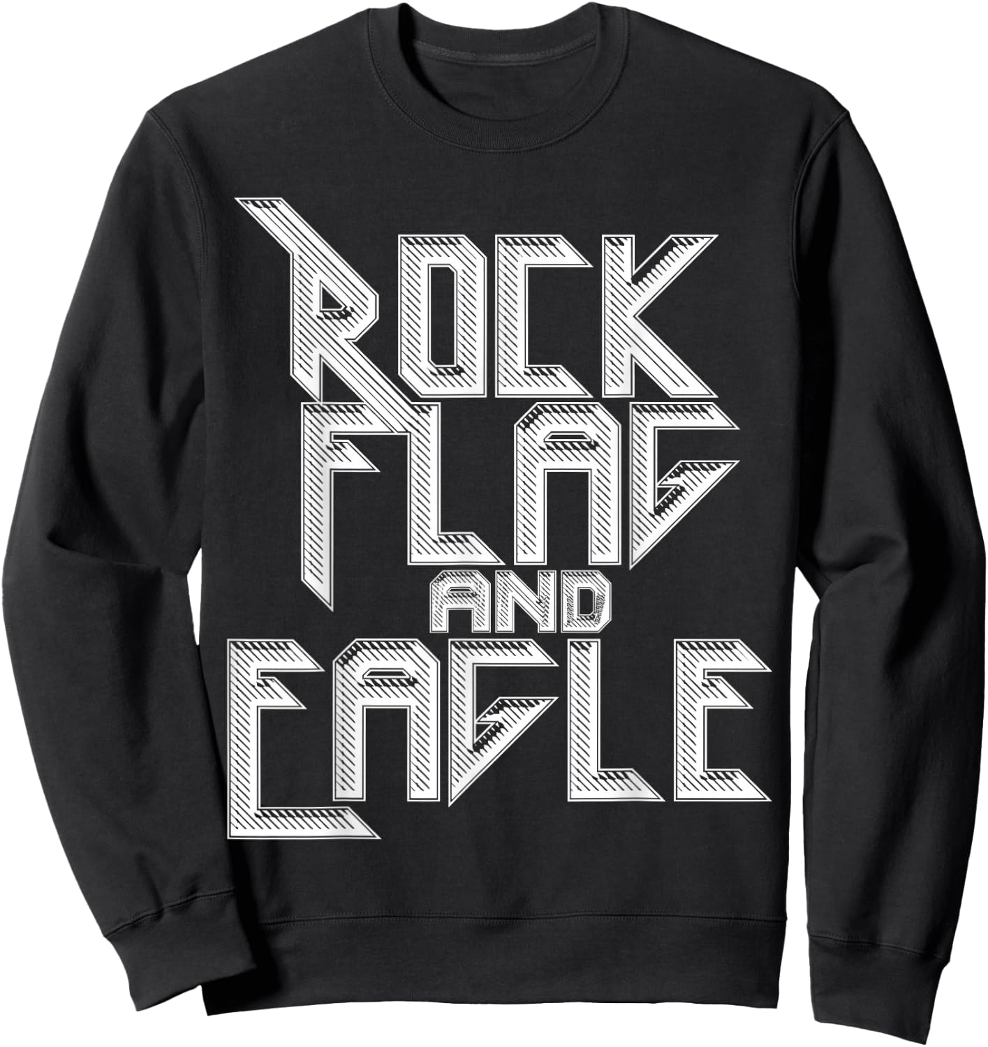 ROCK FLAG AND EAGLE True American , Women Sweatshirt - Sweatshirt | Black