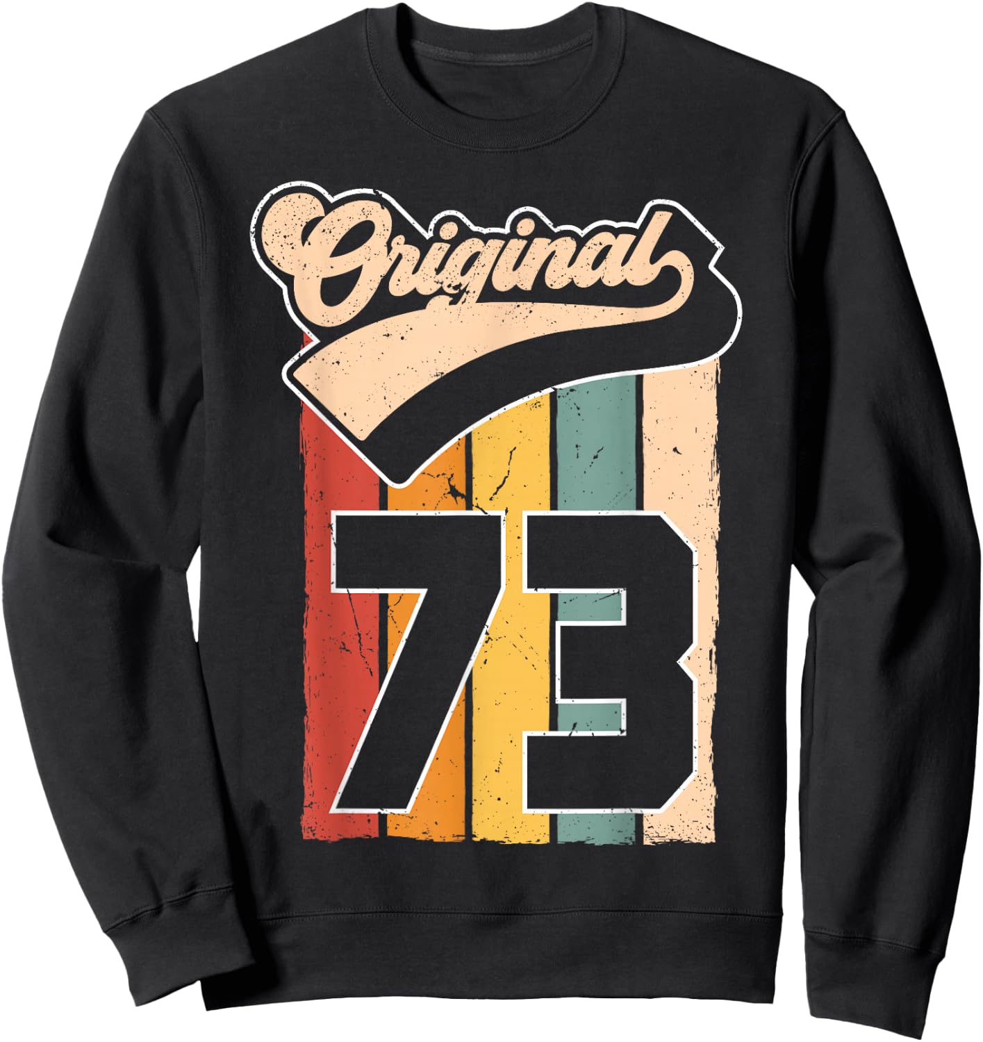 53.Geburtstag Original Mann Frau Retro Jahrgang 1973 Sweatshirt - Sweatshirt | Black