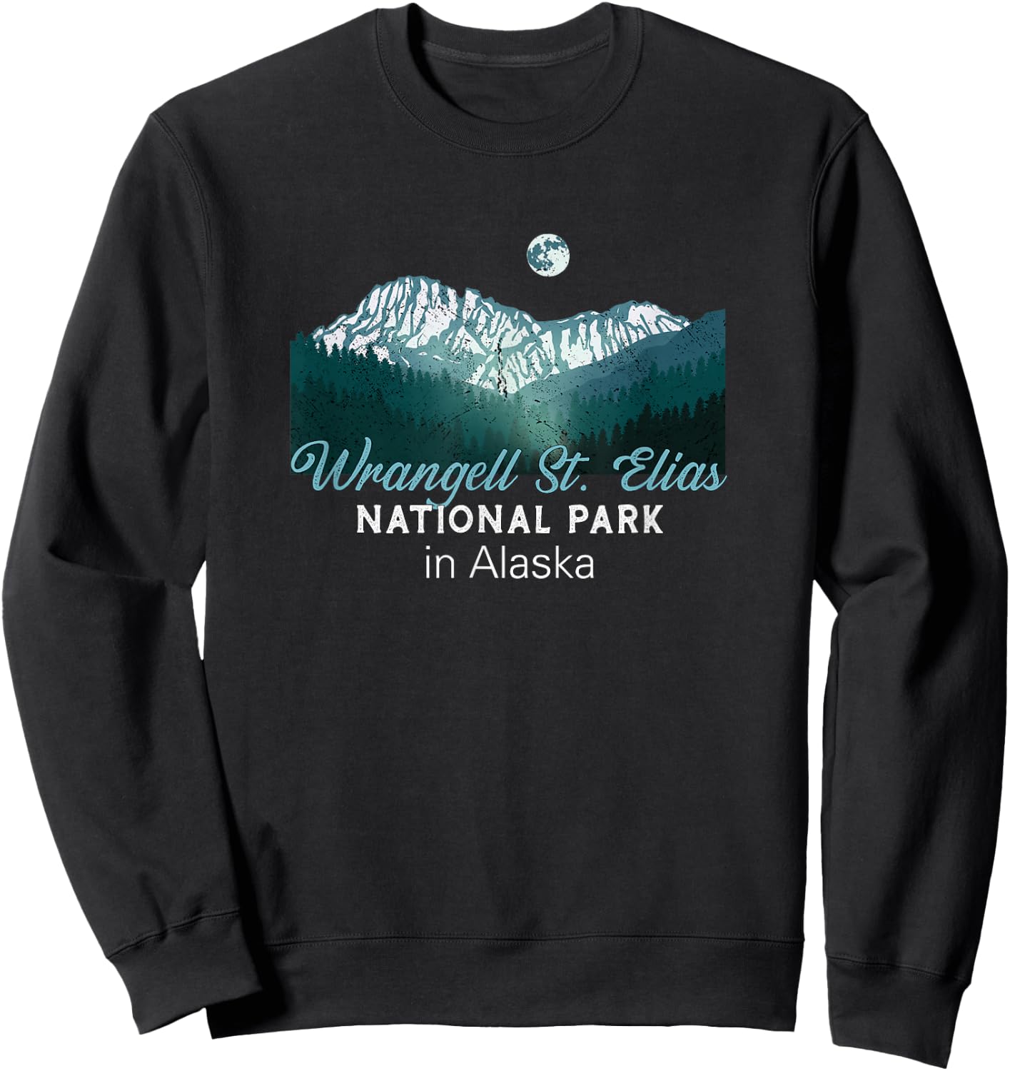 Wrangell St. Elias National Park New Alaska Sweatshirt - Sweatshirt | Black