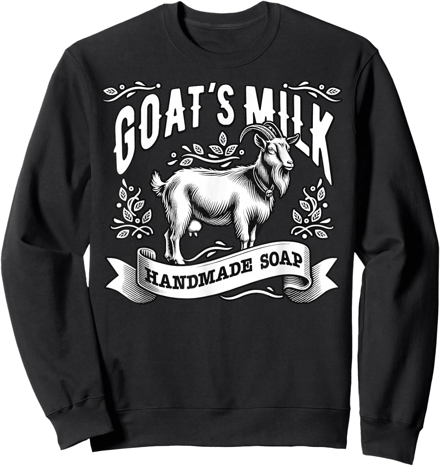 Goat’s Milk Handmade Soap Sweatshirt - Sweatshirt | Black