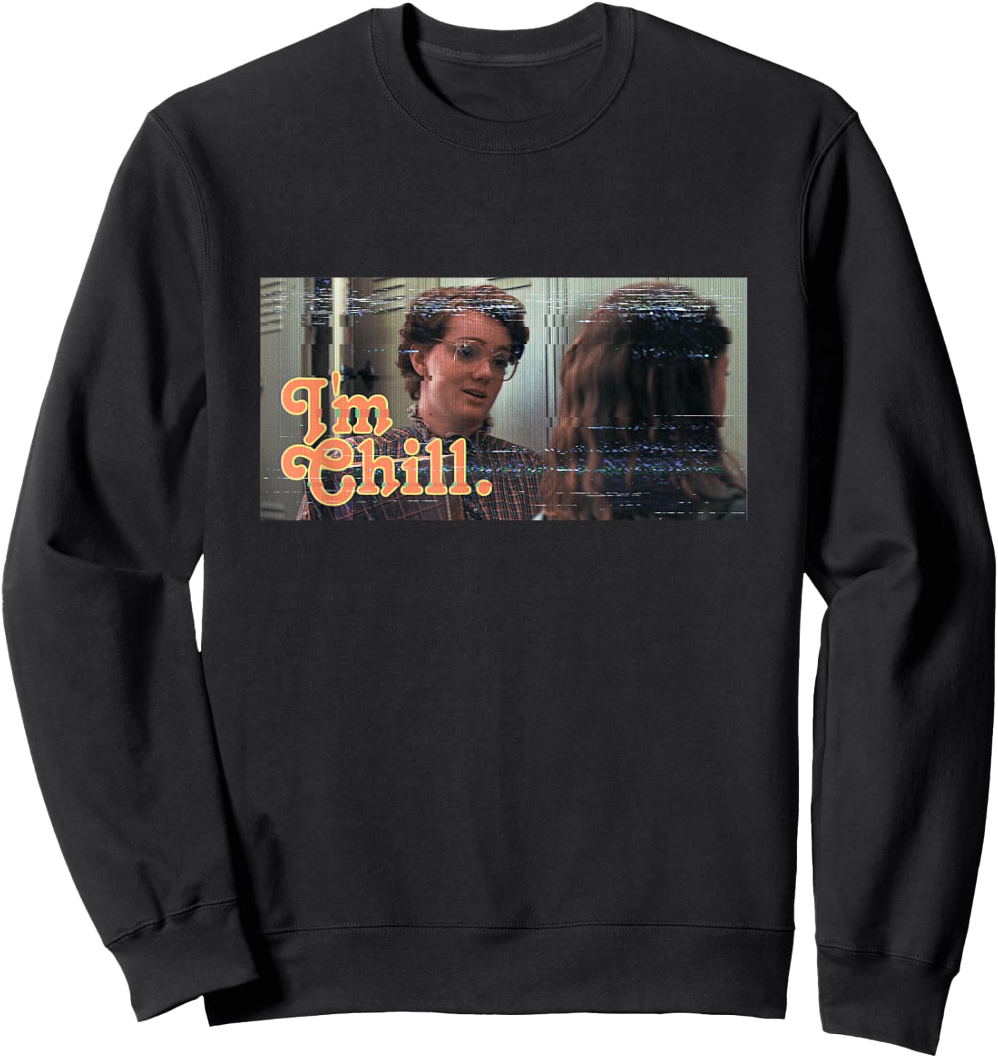 Stranger Things Vintage Barb I'm Chill Sweatshirt - Sweatshirt | Black