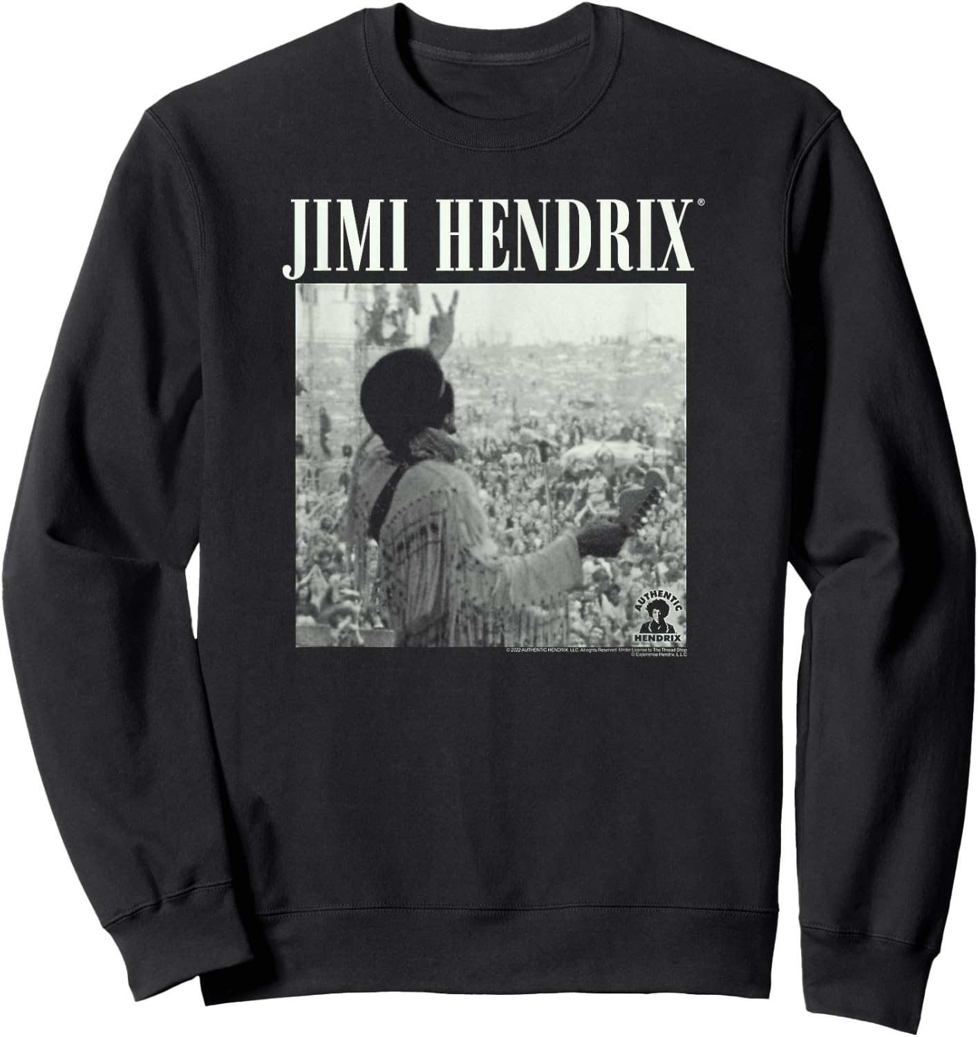 Jimi Hendrix Live at Woodstock , black Sweatshirt - Sweatshirt | Black