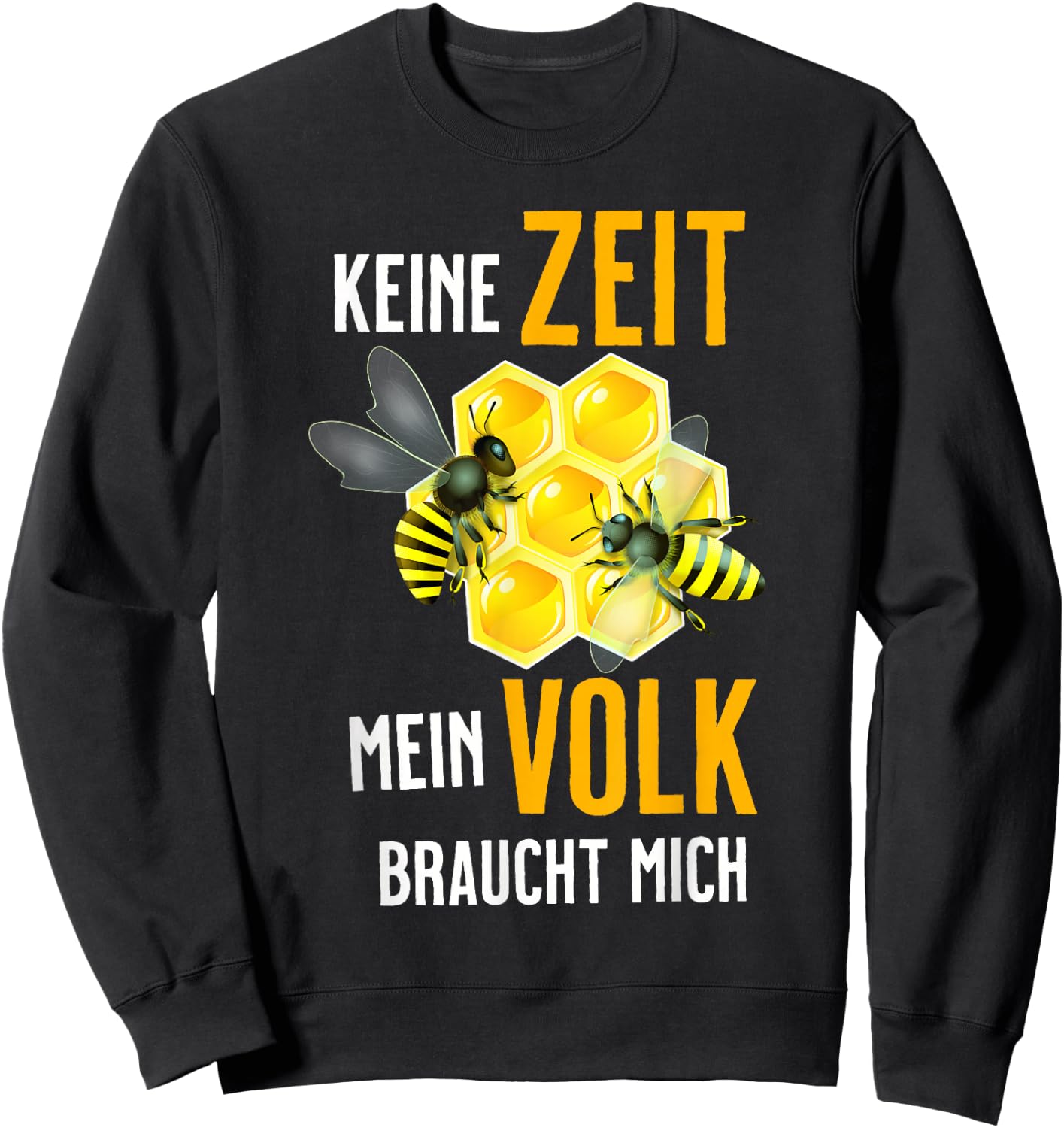 Imker Biene Imkerei Wabe Bienenzüchter Bee Bienchen Sweatshirt - Sweatshirt | Black