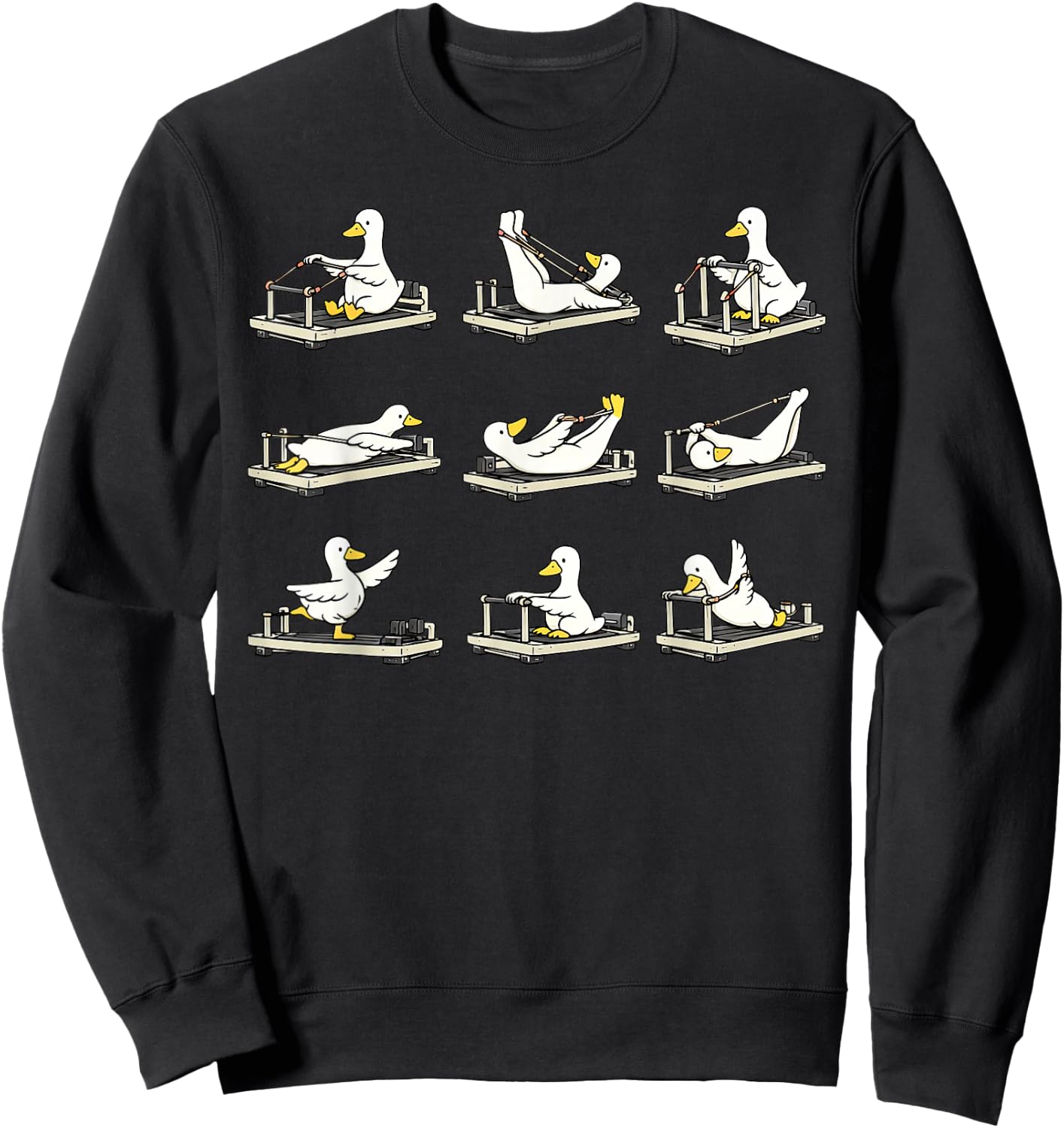 Silly Goose Pilates Instructor Training Workout Coach Lover Sweatshirt - Sweatshirt | Black