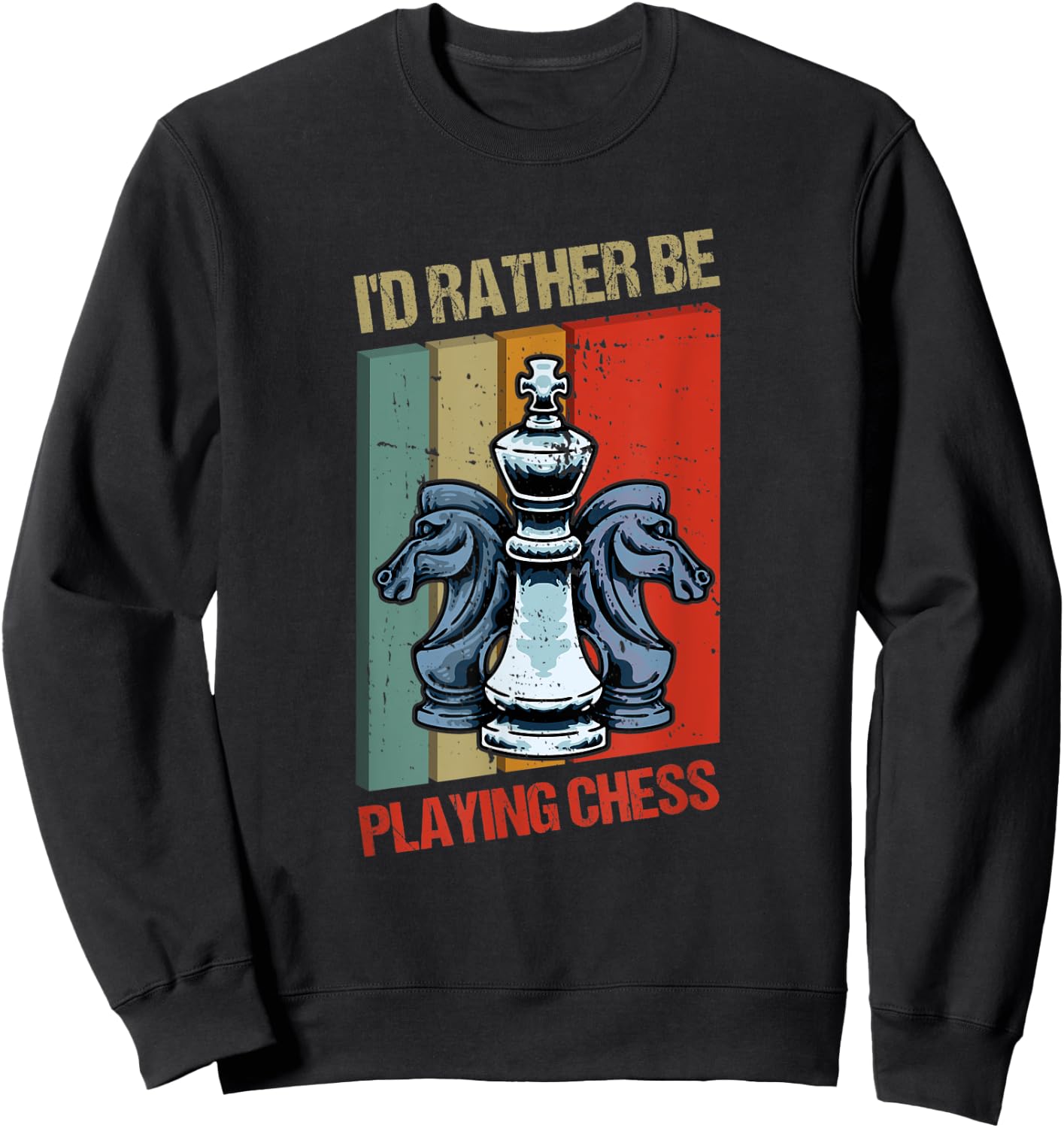 I'd Rather Be Playing Chess Sweatshirt - Sweatshirt | Black