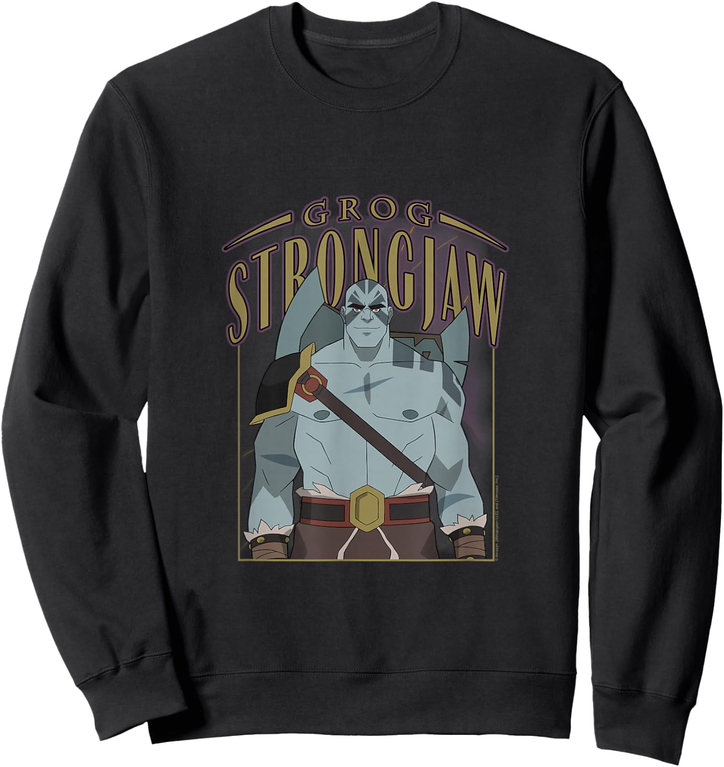 The Legend of Vox Machina Grog Strongjaw Sweatshirt - Sweatshirt | Black